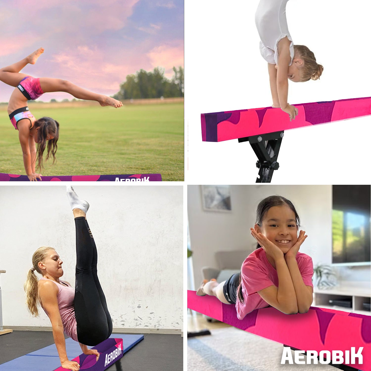 Poutre de Gymnastique Haute pour Enfant Aerobik® – Mix