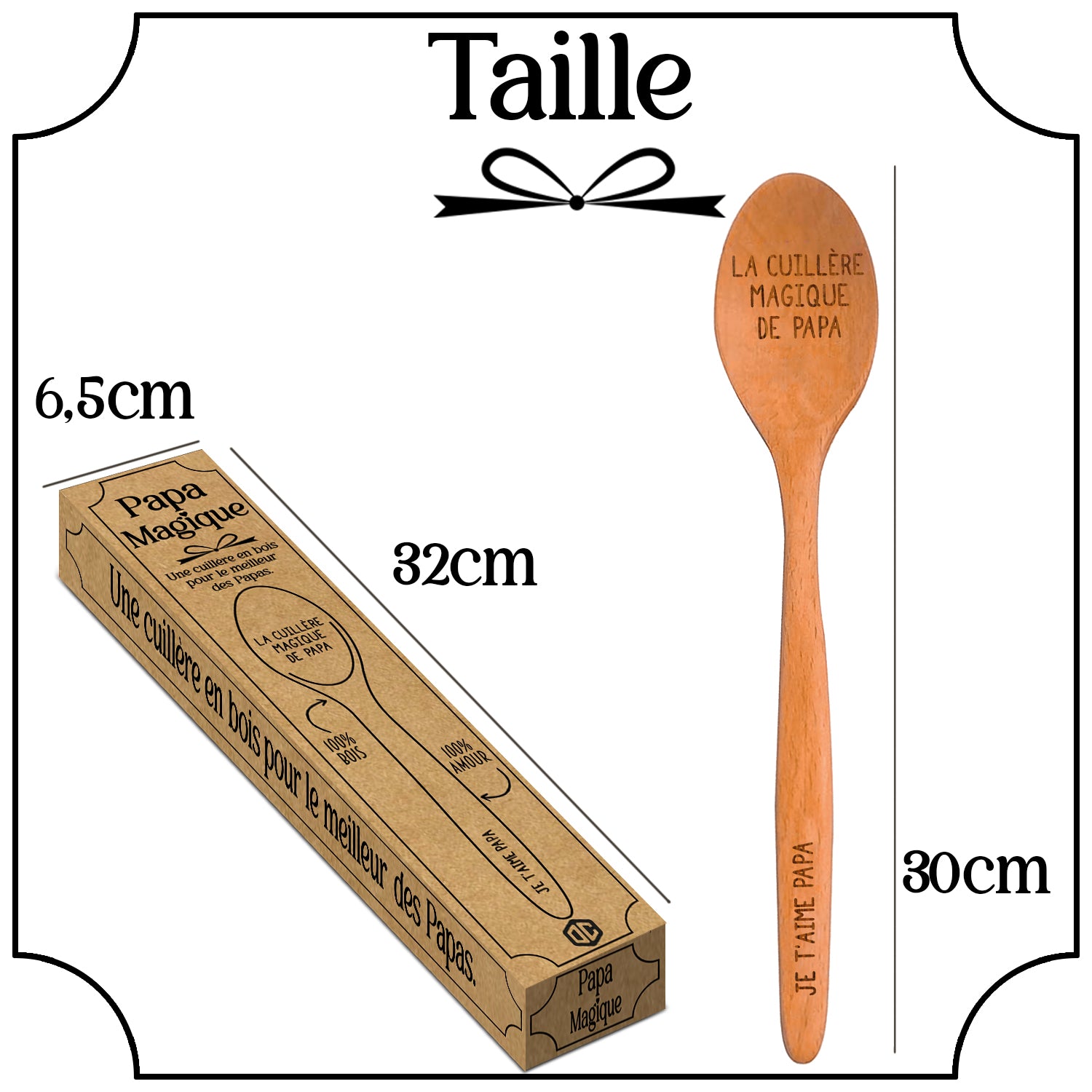 Cuillère en Bois - Je t'aime Papa