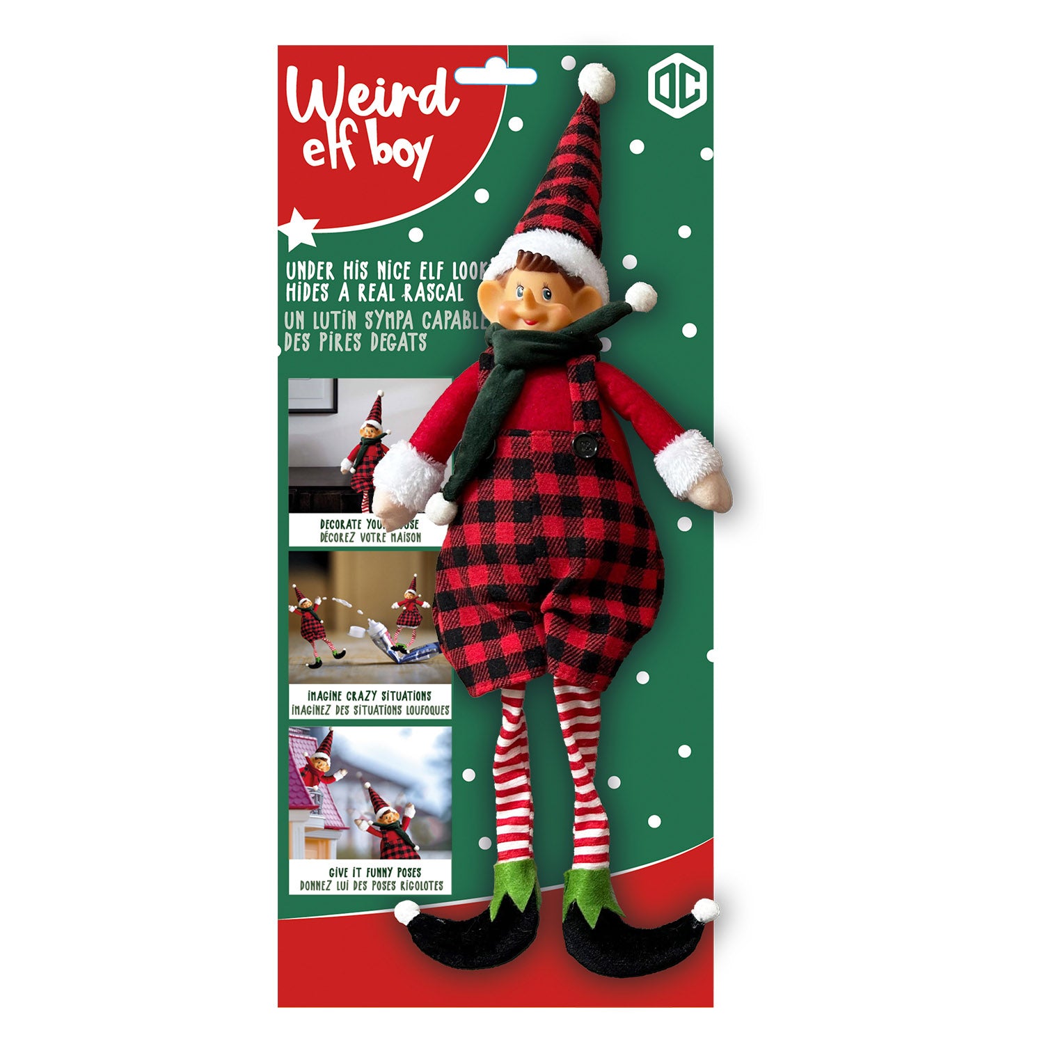 Lutin Farceur de Noël 53 cm – Garçon