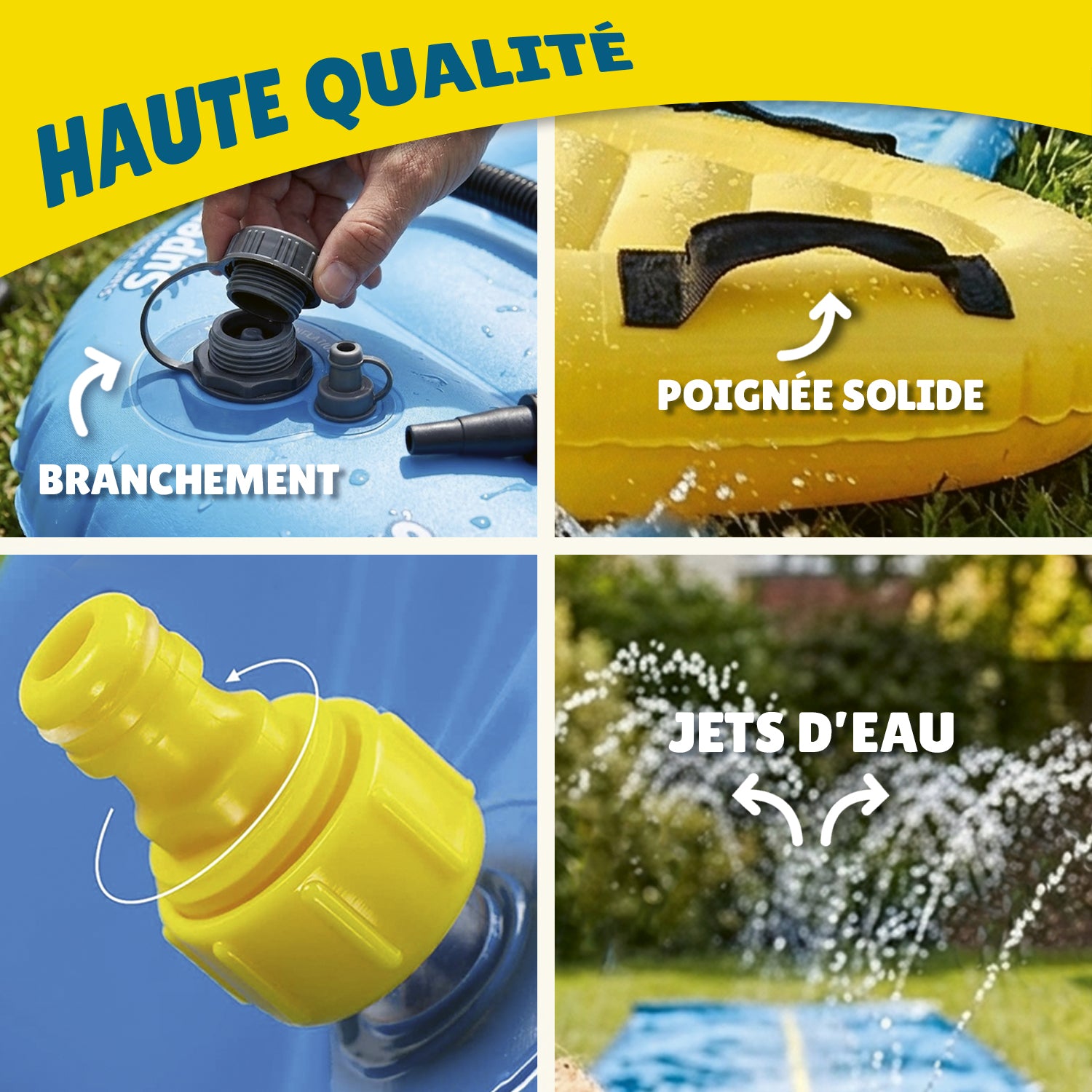 Pack Ventriglisse -  1 Tapis de Glisse Double Piste 10 Mètres + 2 Bodyboards pour mieux Glisser