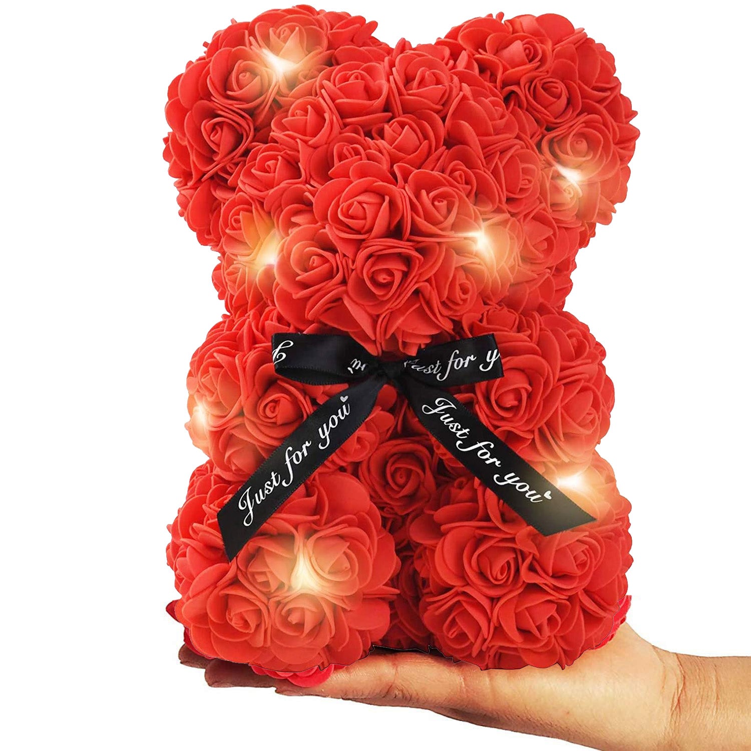 Ourson en Roses Rouges