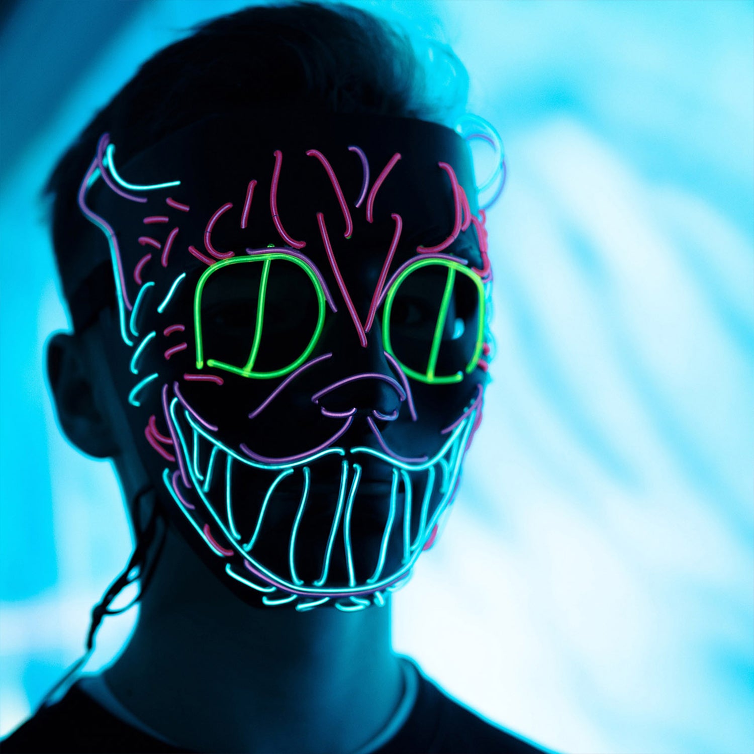 Led Mask Crazy Cat