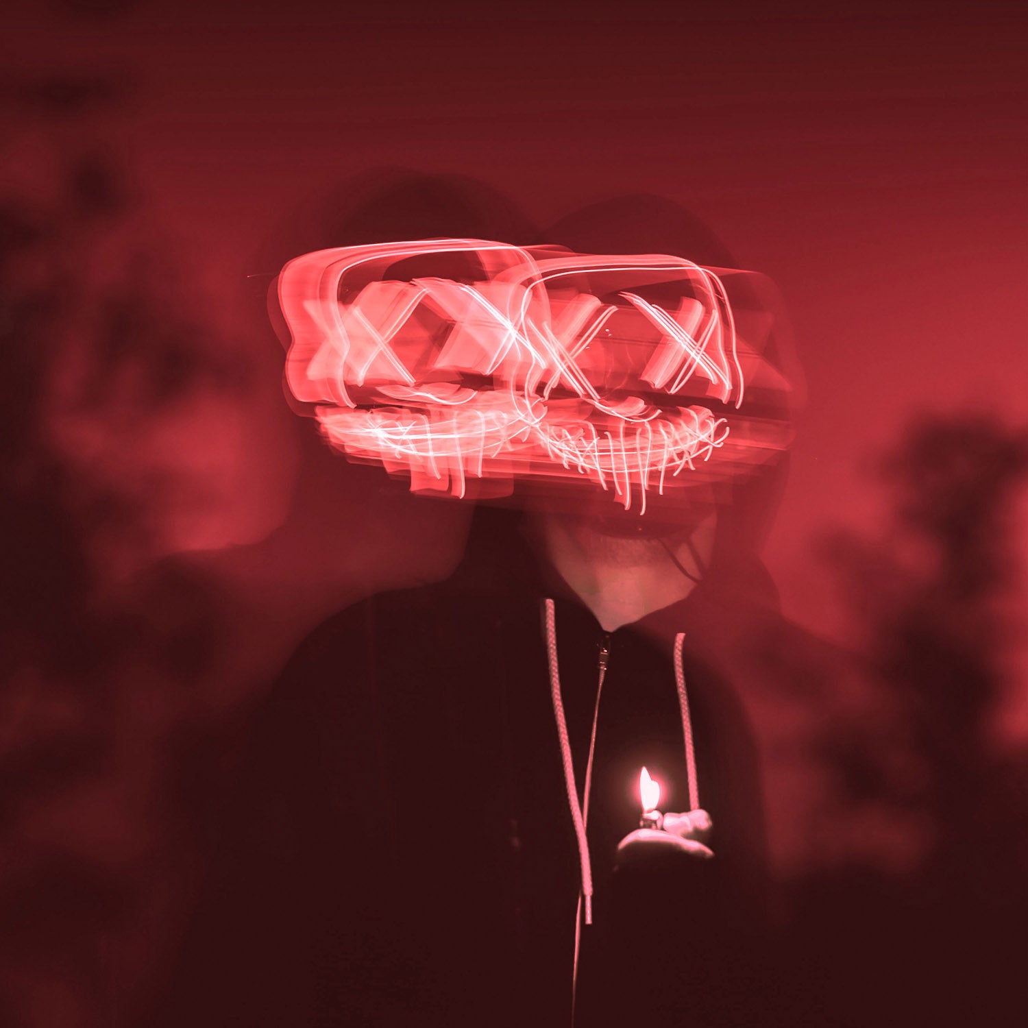 Masque LED Nightmare – Rouge