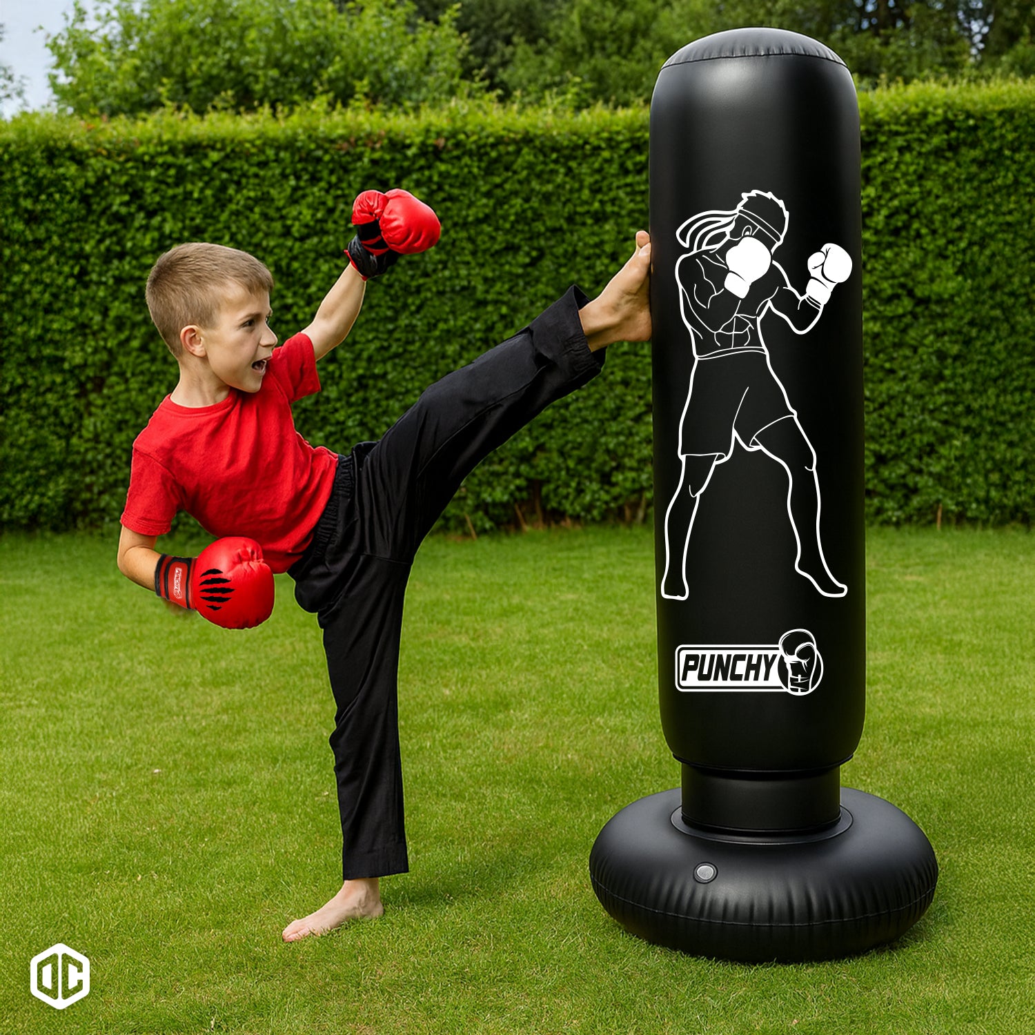 Punching Ball Gonflable Enfant 160x55 cm