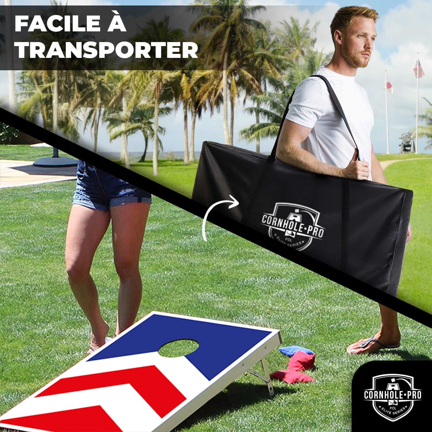 Cornhole en Aluminium – Arrow