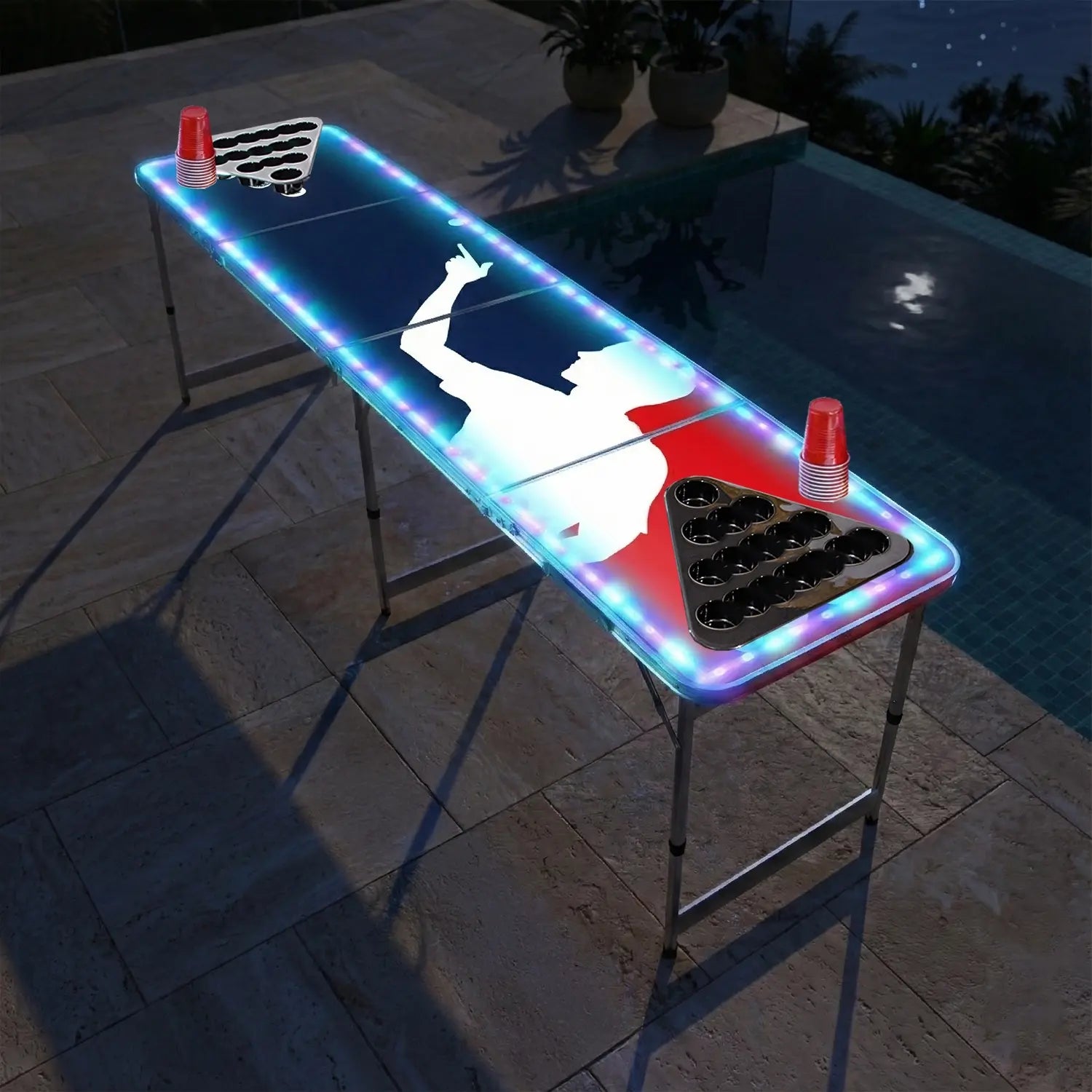 Table Beer Pong Lumineuse Flash – Pack Kit Complet