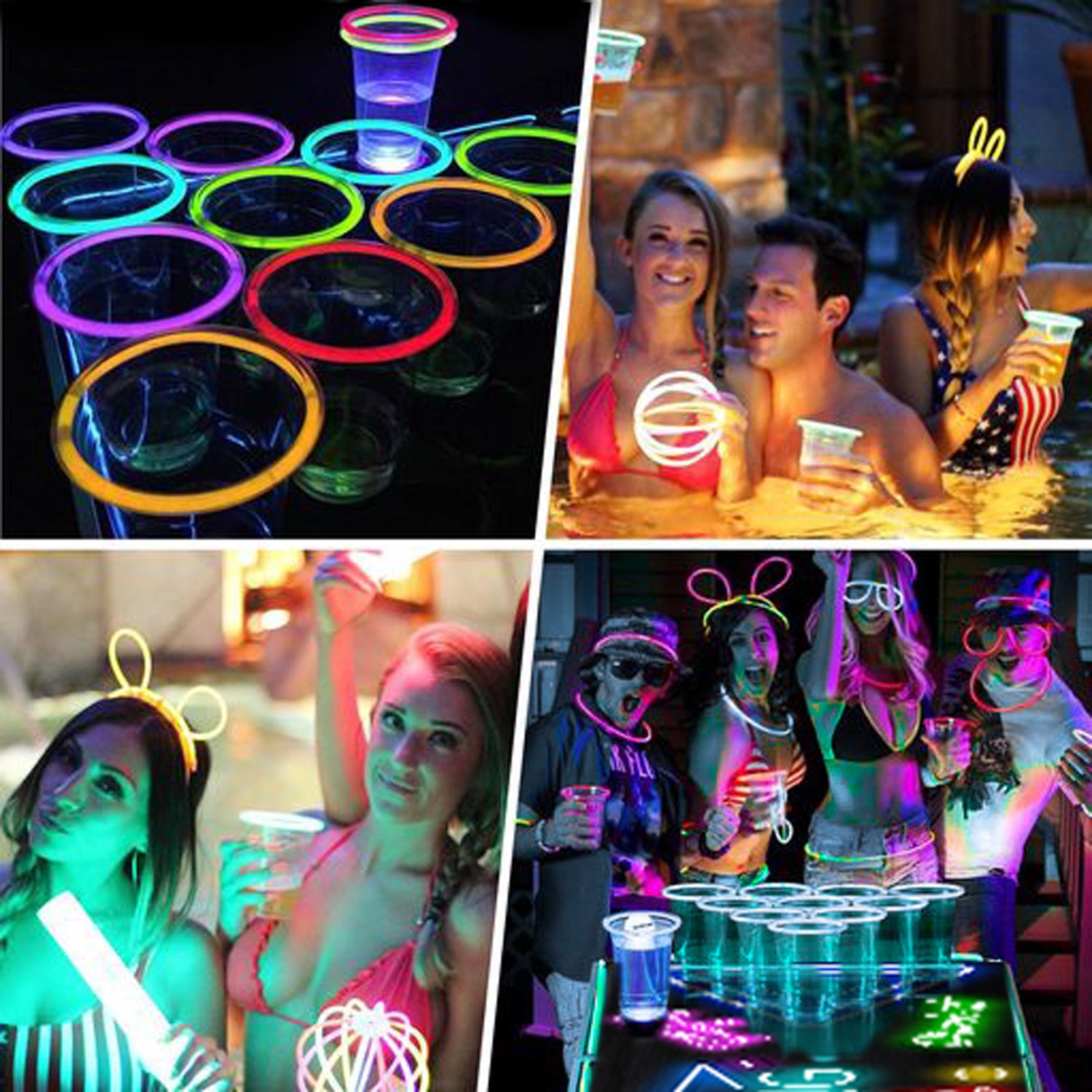 Table Beer Pong Lumineuse Old School – Pack Light Kit