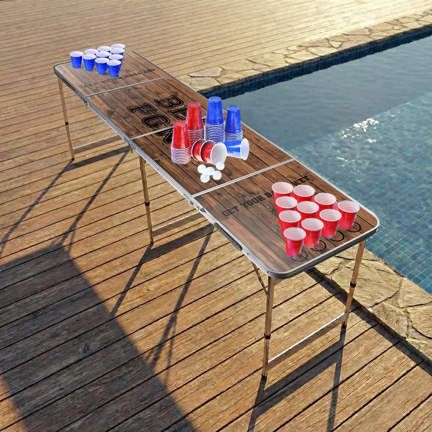 Table Beer Pong Old School – Pack Cups & Balles