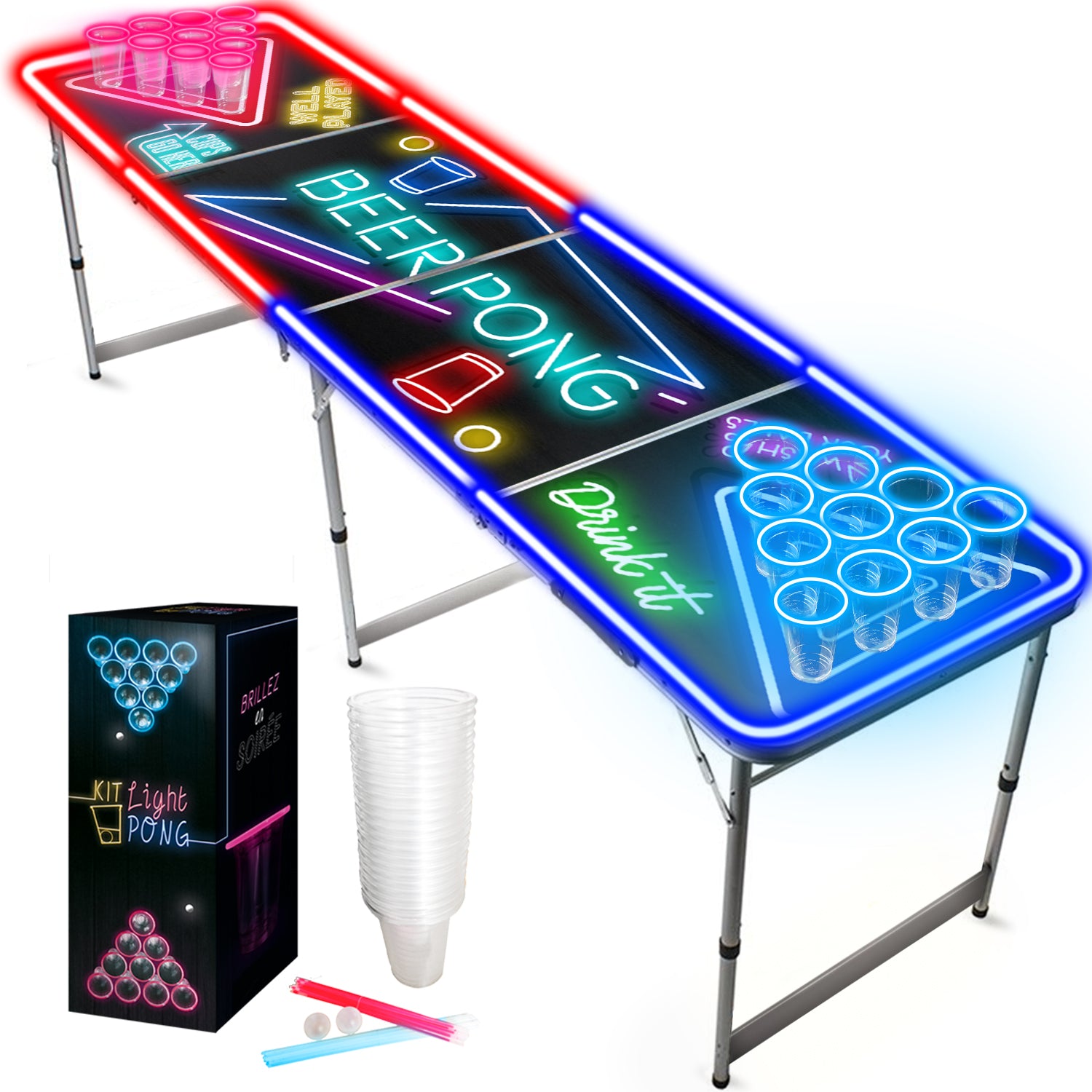 Table Beer Pong Lumineuse Spotlight – Pack Light Kit
