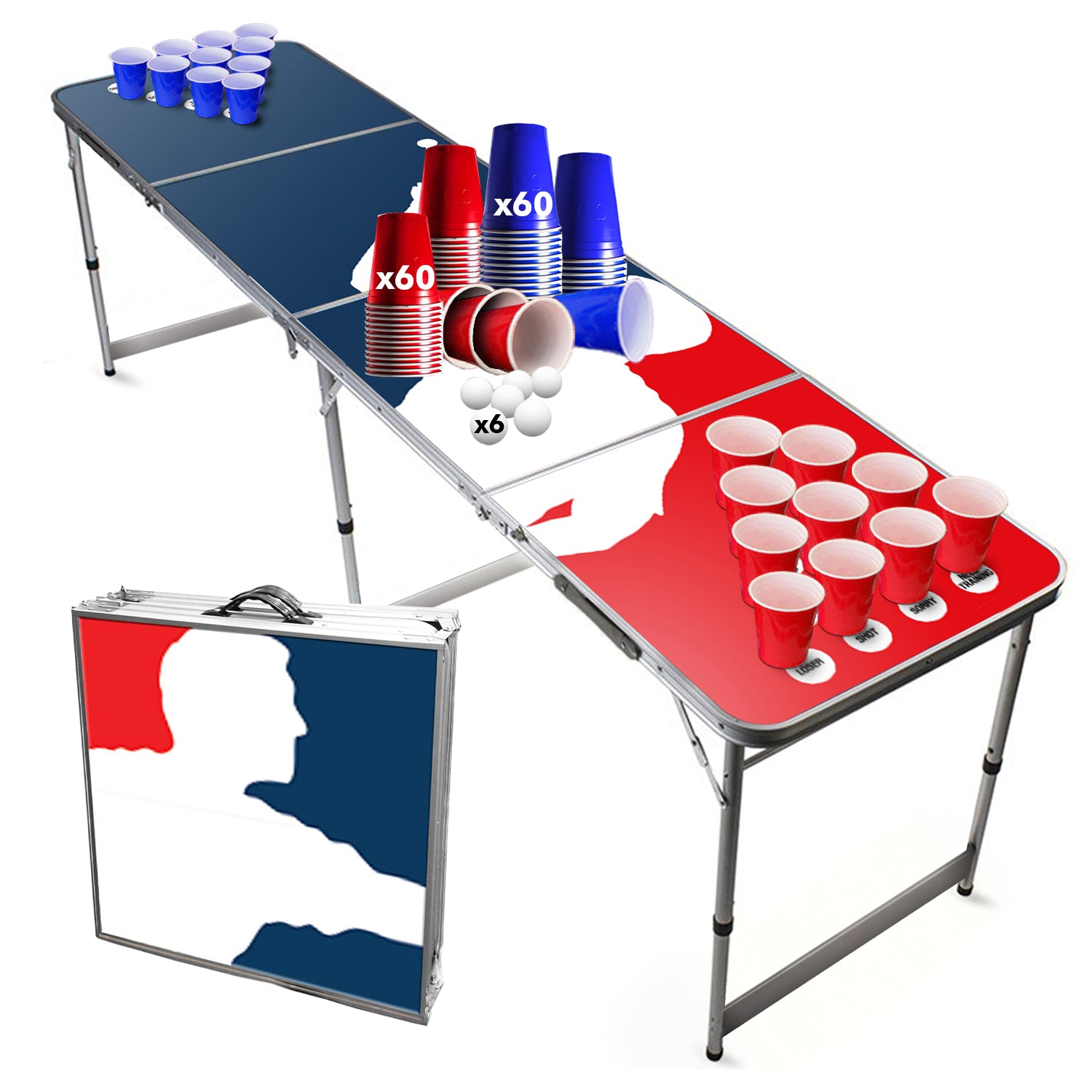 Table Beer Pong Player – Pack Cups & Balles