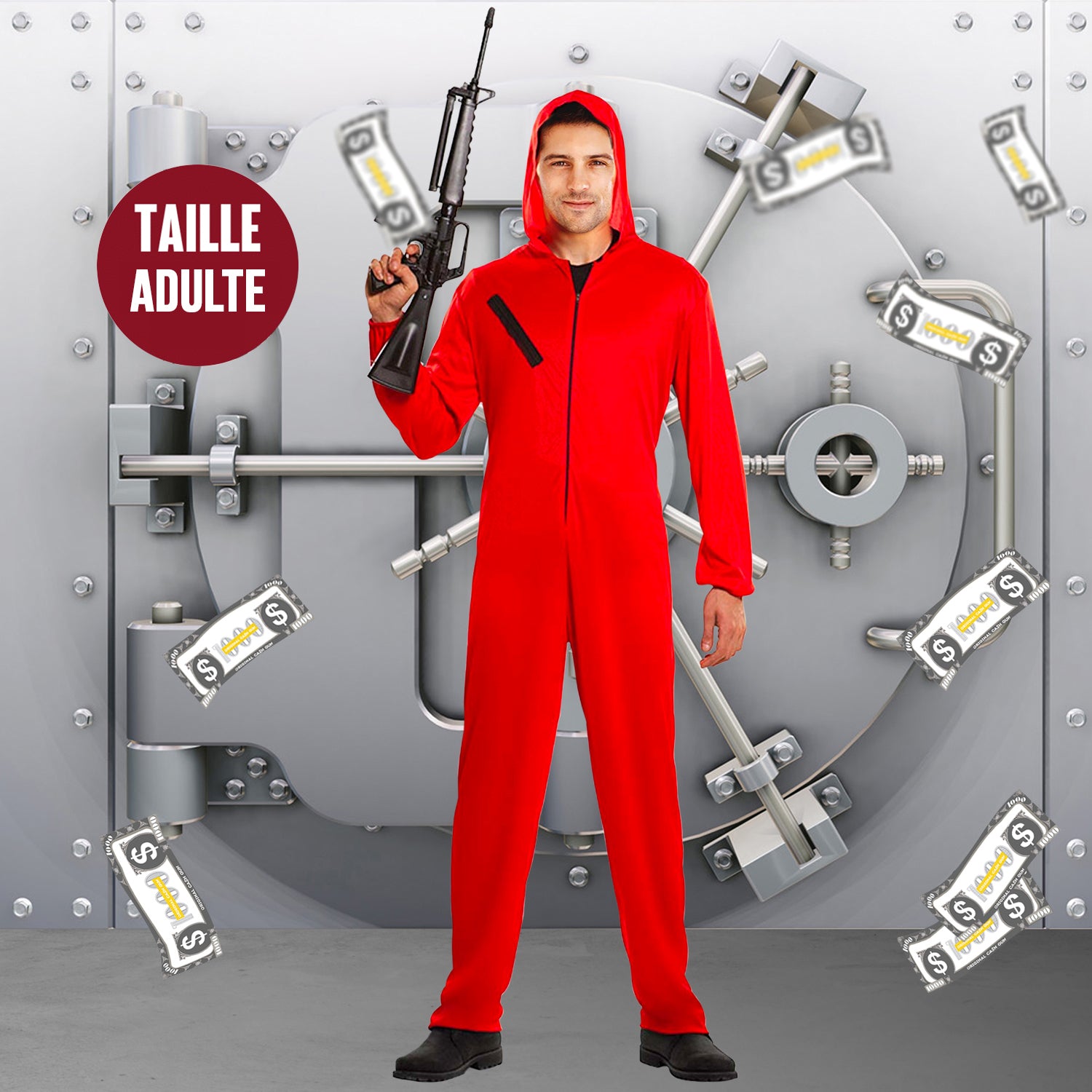 Masque La Casa de Papel et Costume de Braqueur Adulte