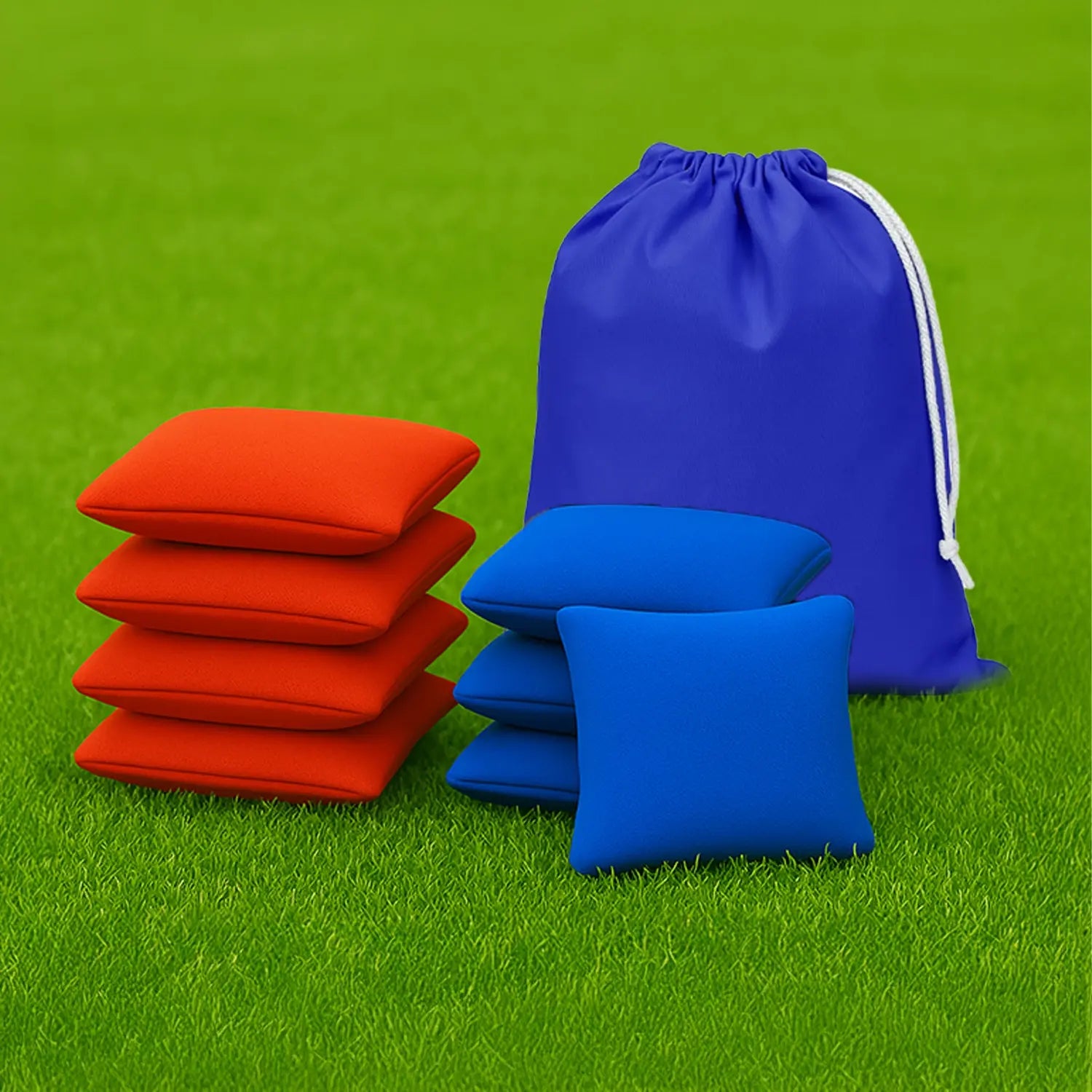 8 sacs de Cornhole – Rouges & Bleus