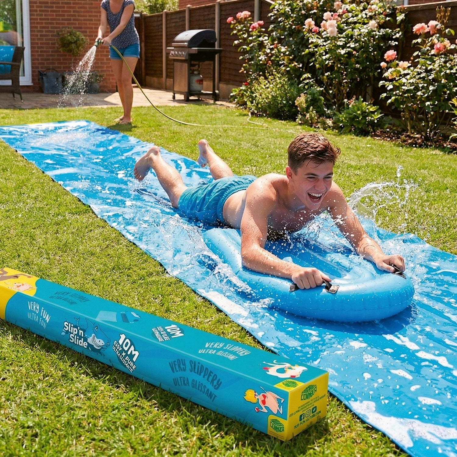 Pack Ventriglisse - 1 Tapis de Glisse 10 Mètres + 2 Bodyboards pour mieux Glisser