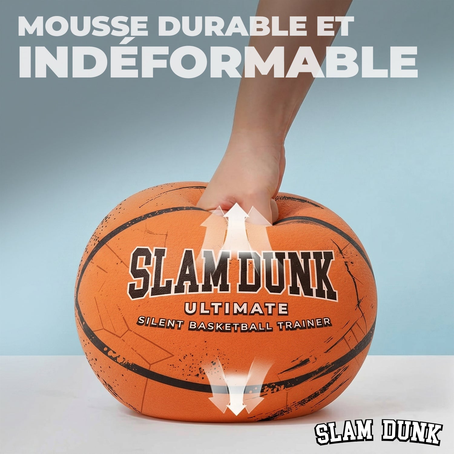 Ballon de Basket Silencieux – Orange Slam Dunk