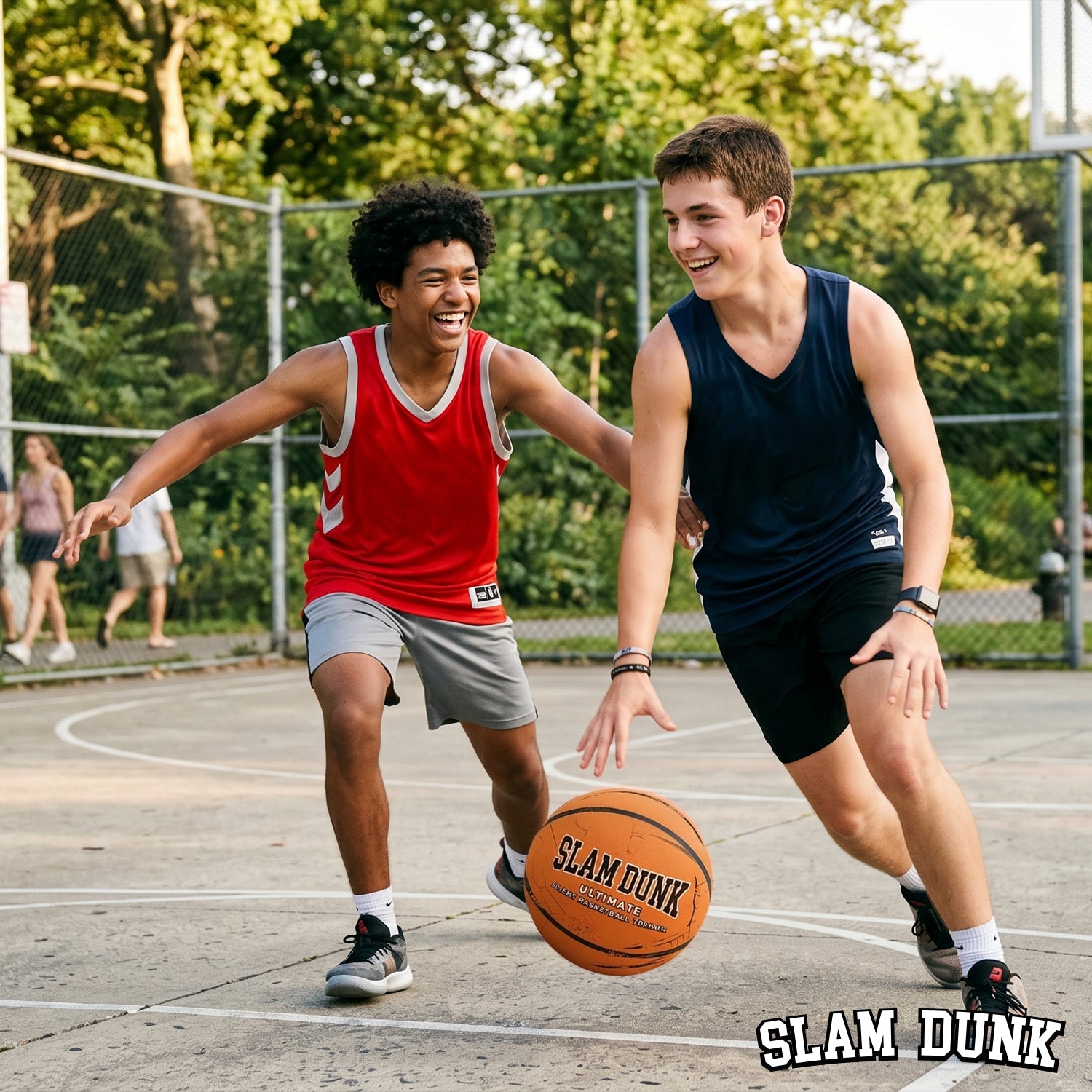 Ballon de Basket Silencieux – Orange Slam Dunk