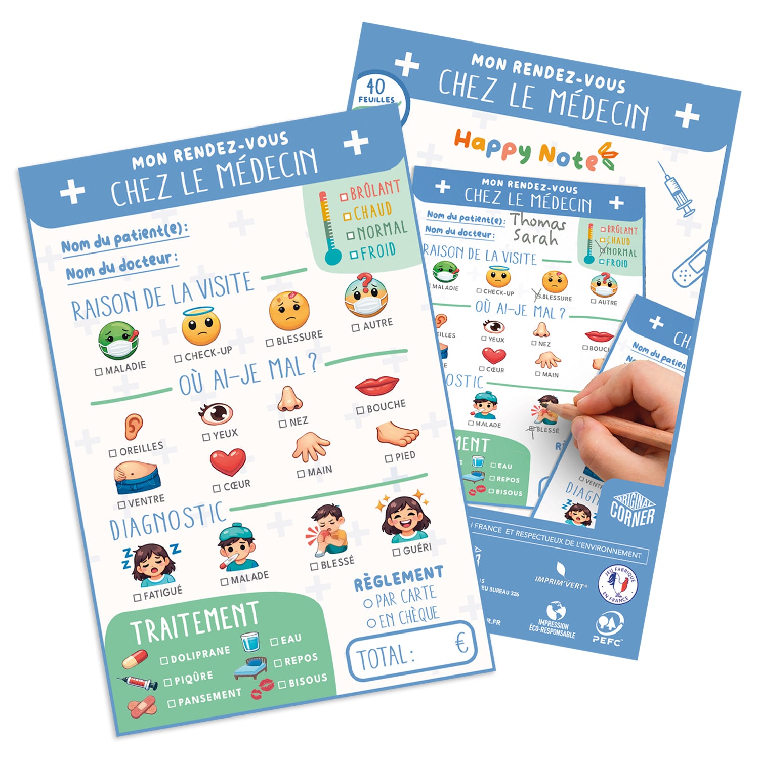 Happy Note® – Mon Rendez-vous chez le Médecin
