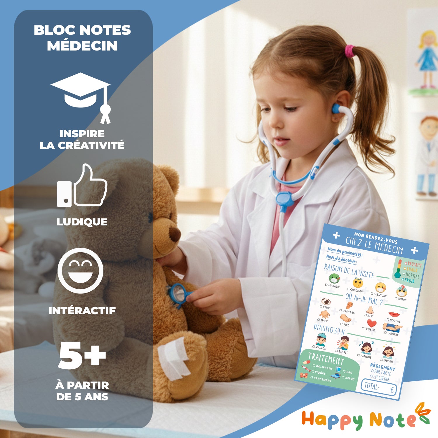 Happy Note® – Mon Rendez-vous chez le Médecin