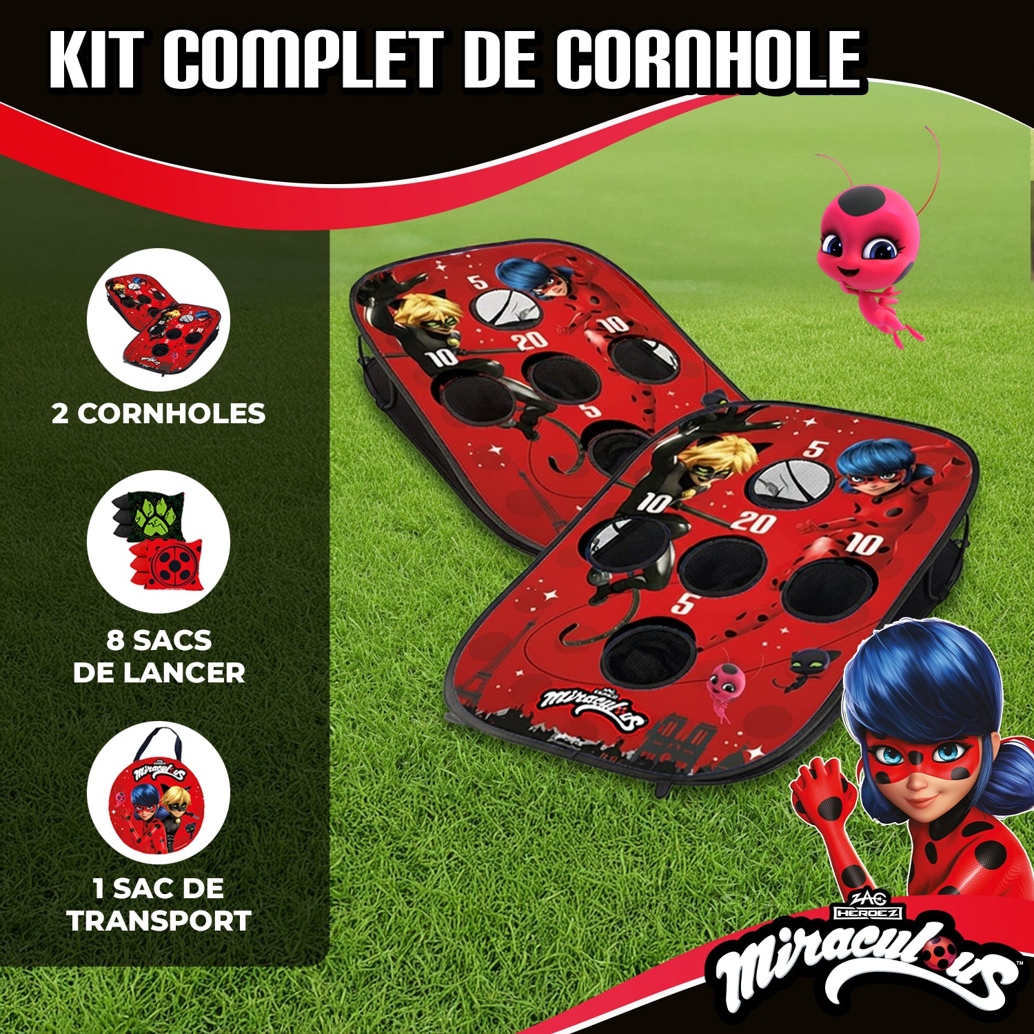Cornhole en Toile – Battle Miraculous®