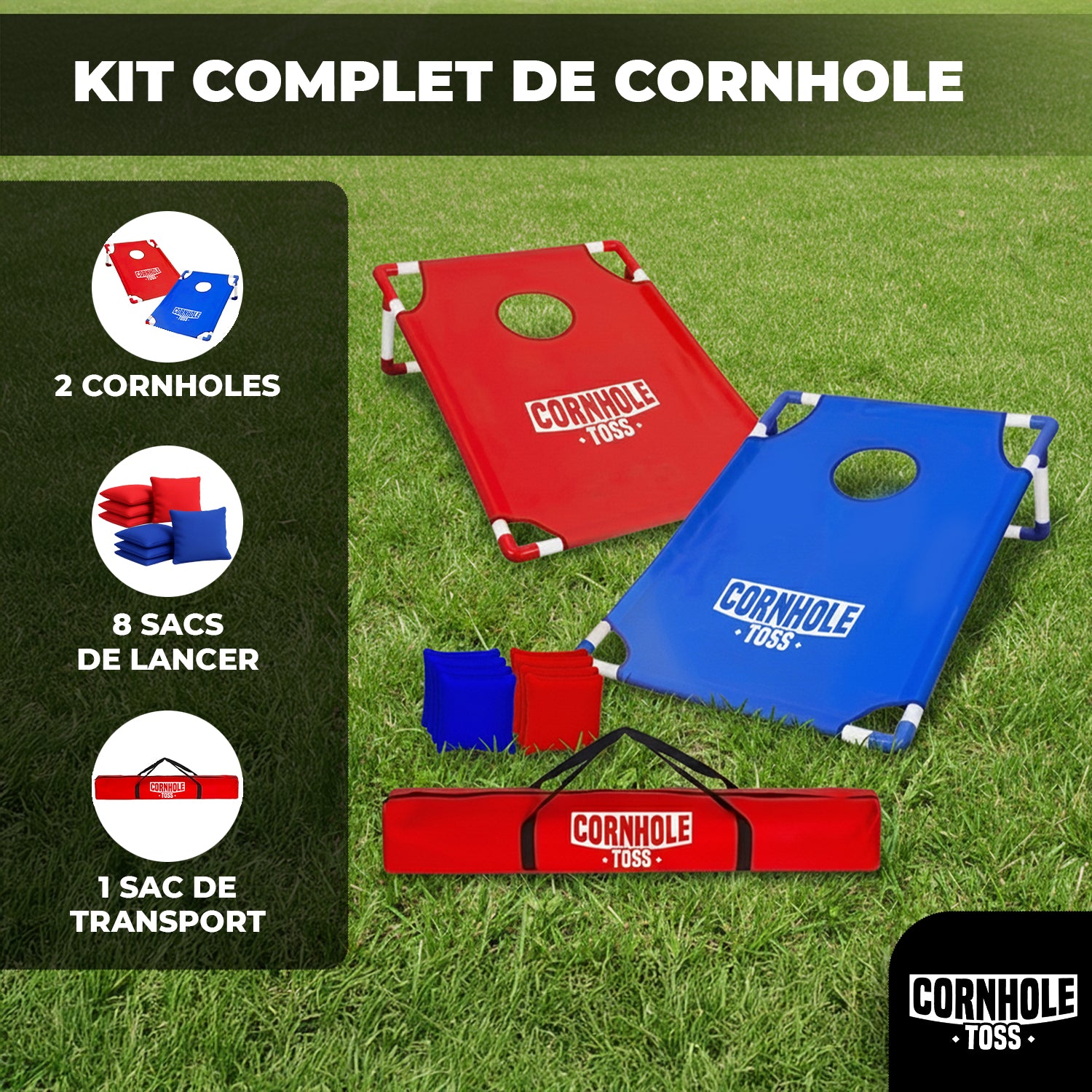 Cornhole en Toile – Toss