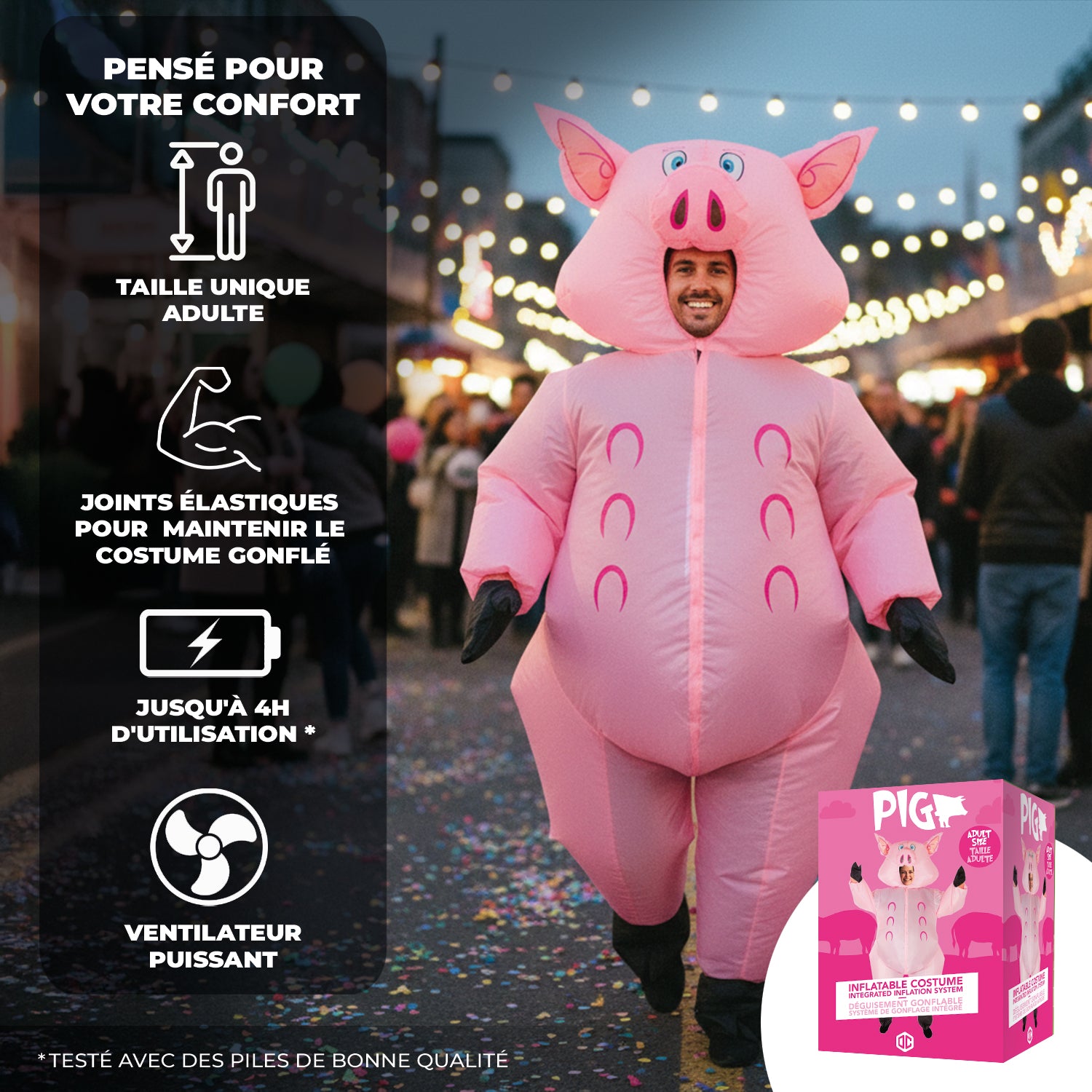 Costume Gonflable Adulte – Cochon