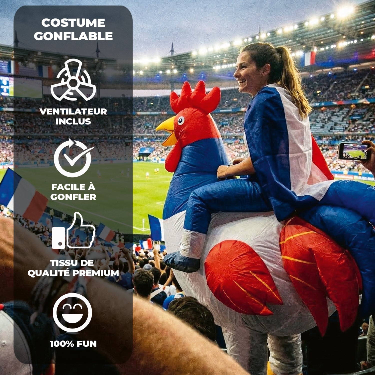 Costume Gonflable Adulte – Coq
