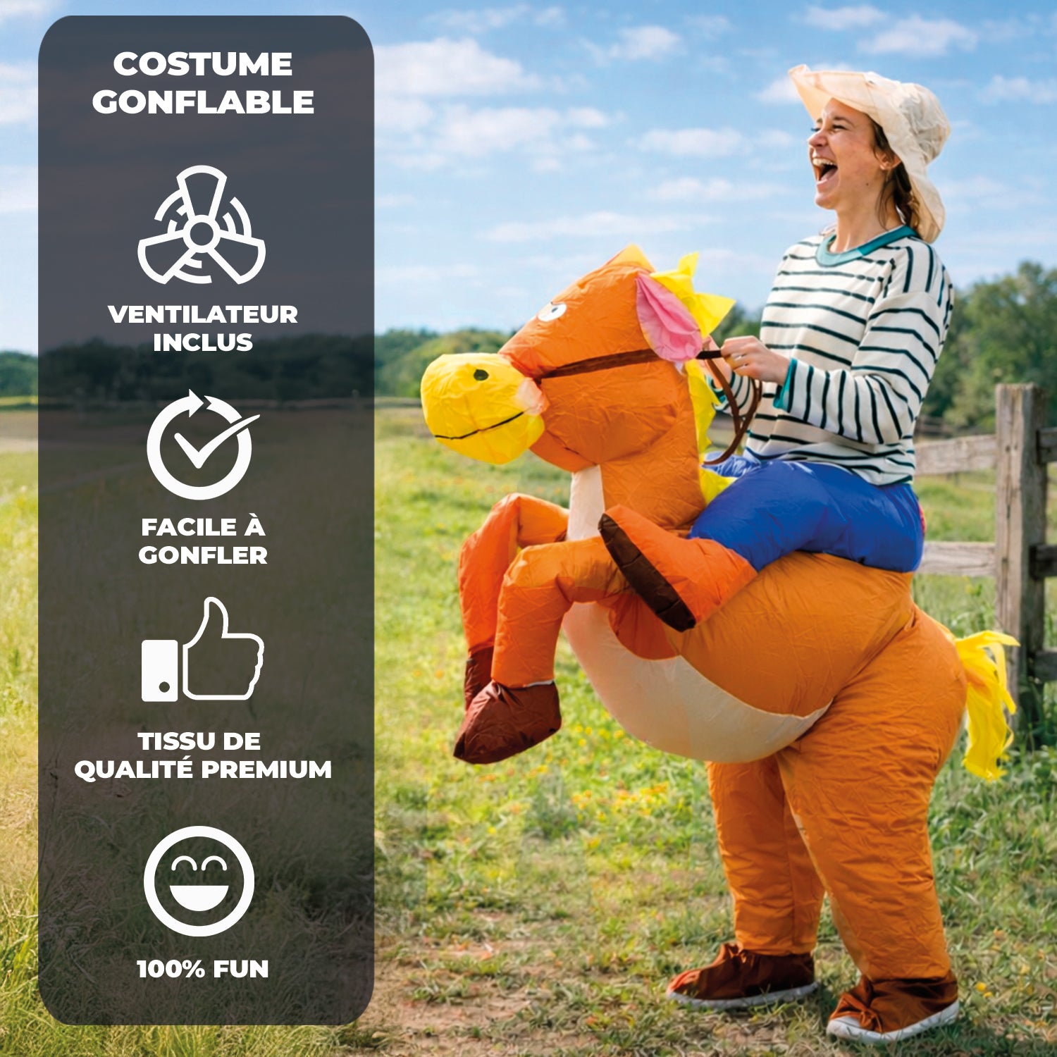 Costume Gonflable Adulte – Cowboy