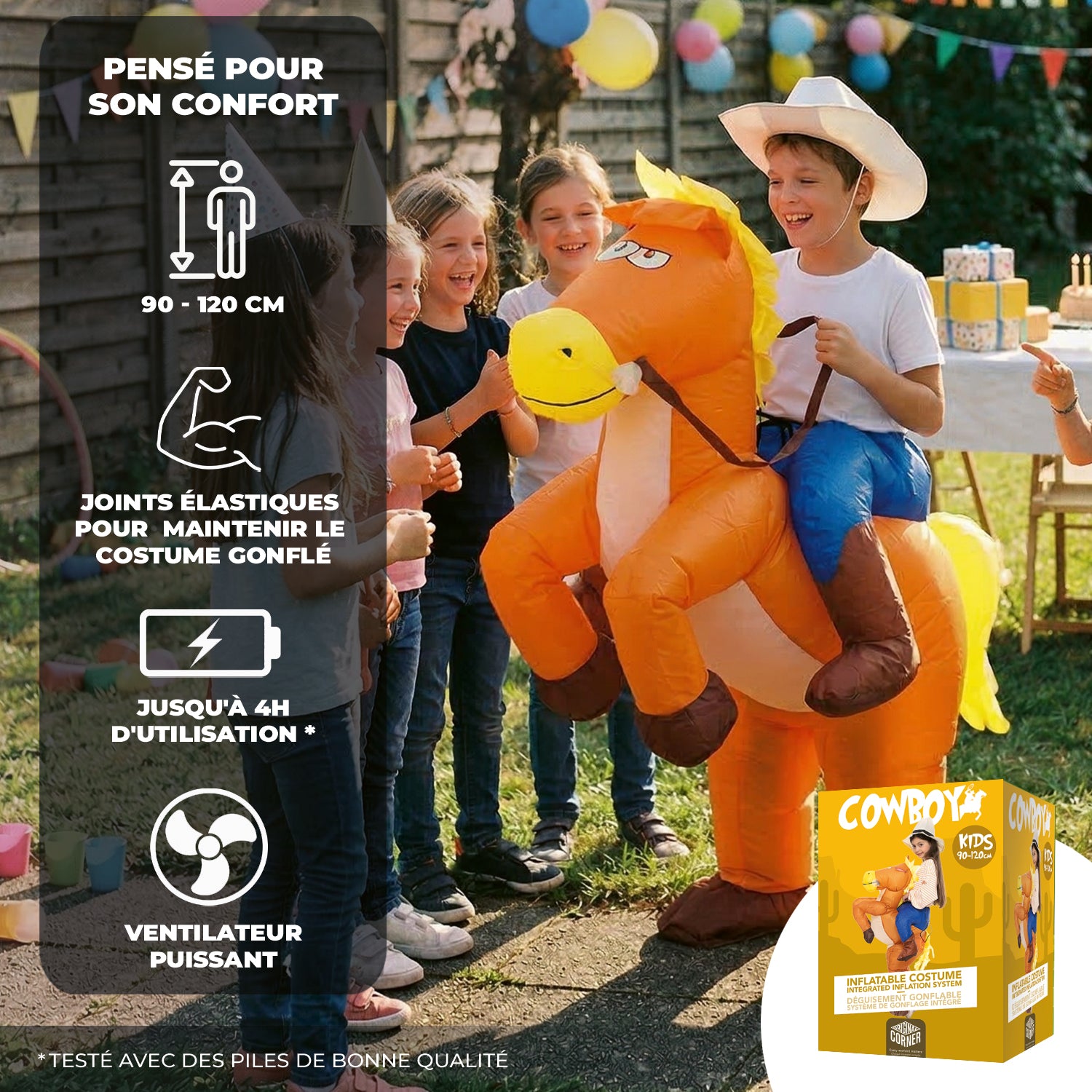 Costume Gonflable Enfant (90 - 120 cm) – Cowboy