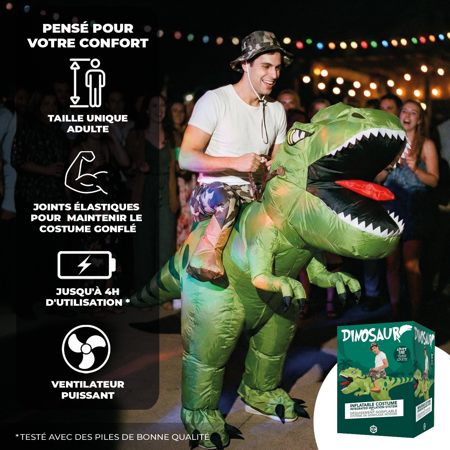 Costume Gonflable Adulte – Dino