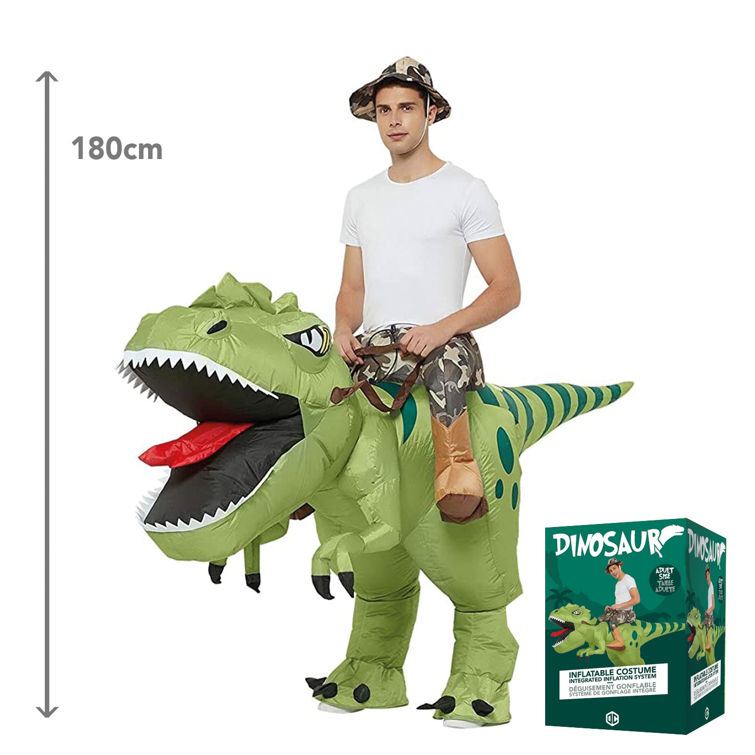 Costume Gonflable Adulte – Dino