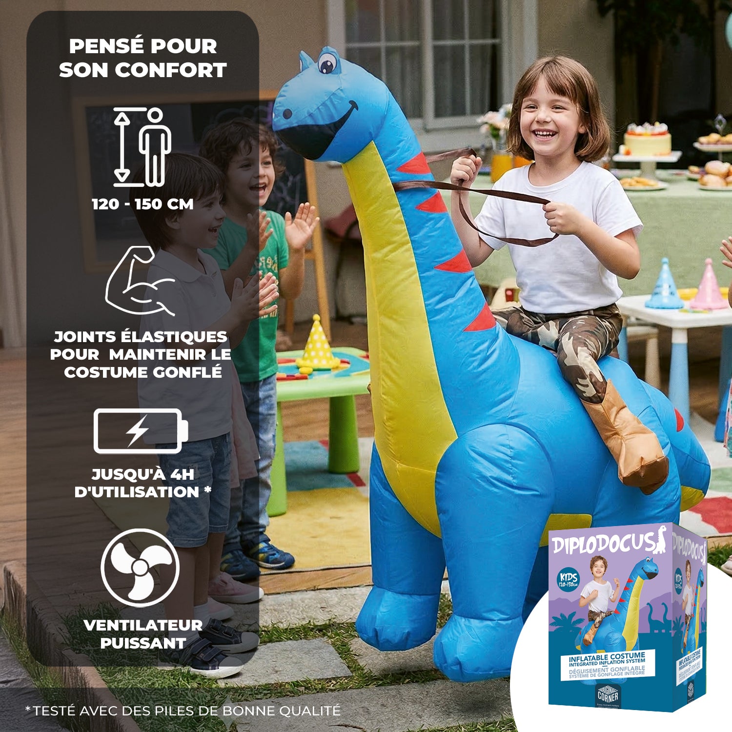 Costume Gonflable Enfant (120 - 150 cm) – Diplodocus