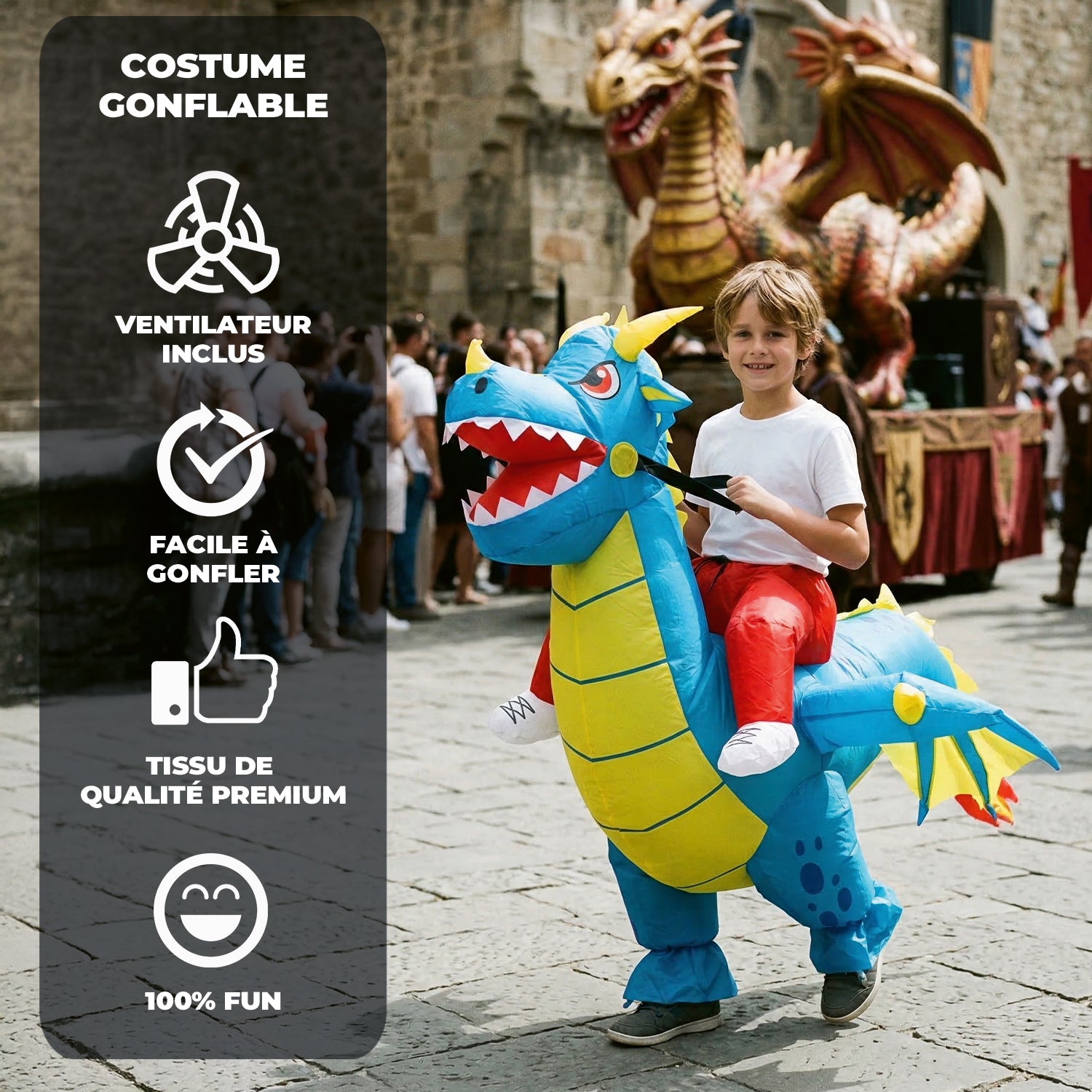 Costume Gonflable Enfant (120 - 150 cm) – Dragon