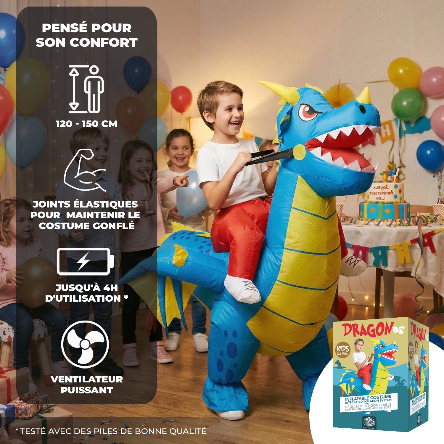 Costume Gonflable Enfant (120 - 150 cm) – Dragon