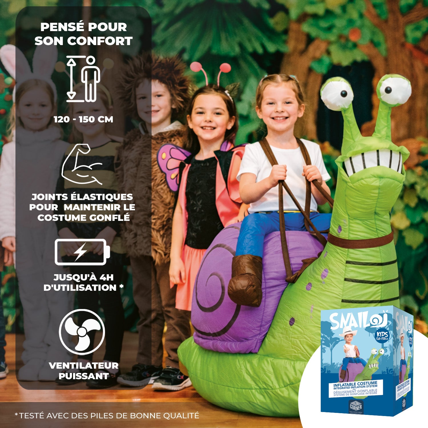Costume Gonflable Enfant (120 - 150 cm) – Escargot