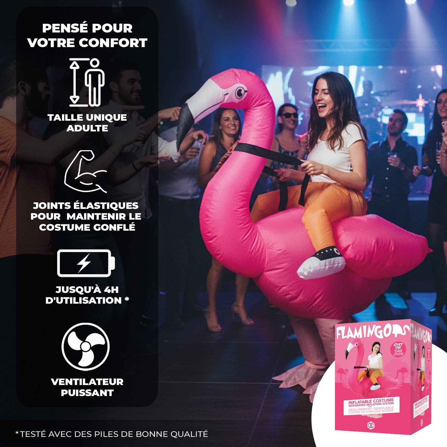 Costume Gonflable Adulte – Flamant Rose 2