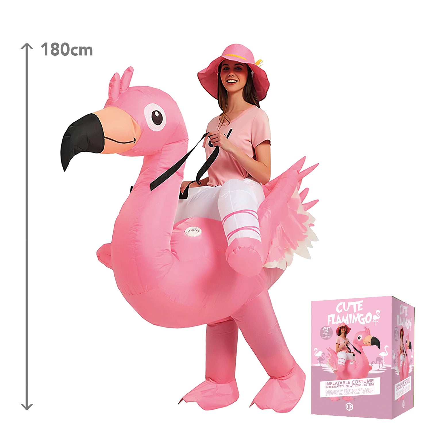 Costume Gonflable Adulte – Flamant Rose