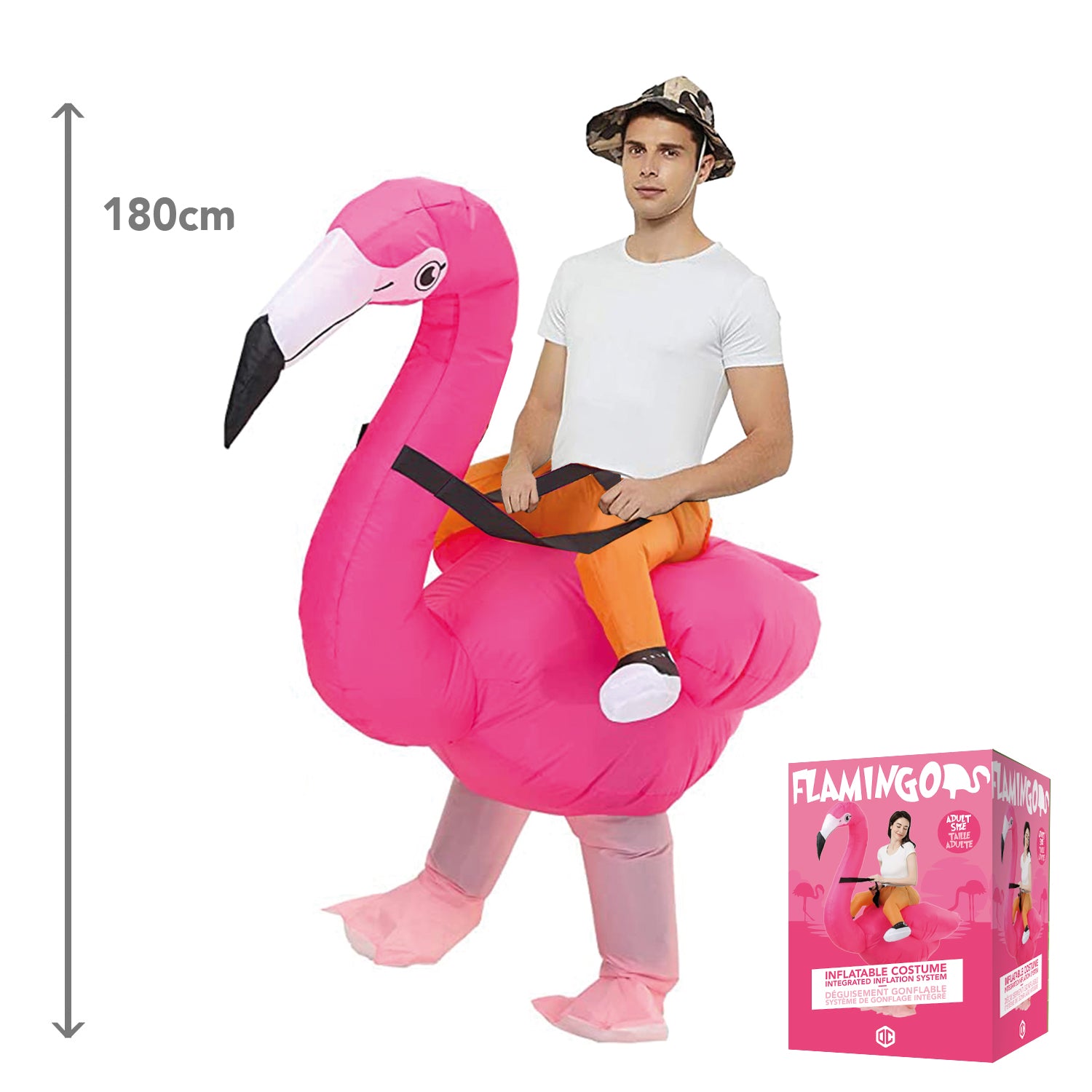 Costume Gonflable Adulte – Flamant Rose 2