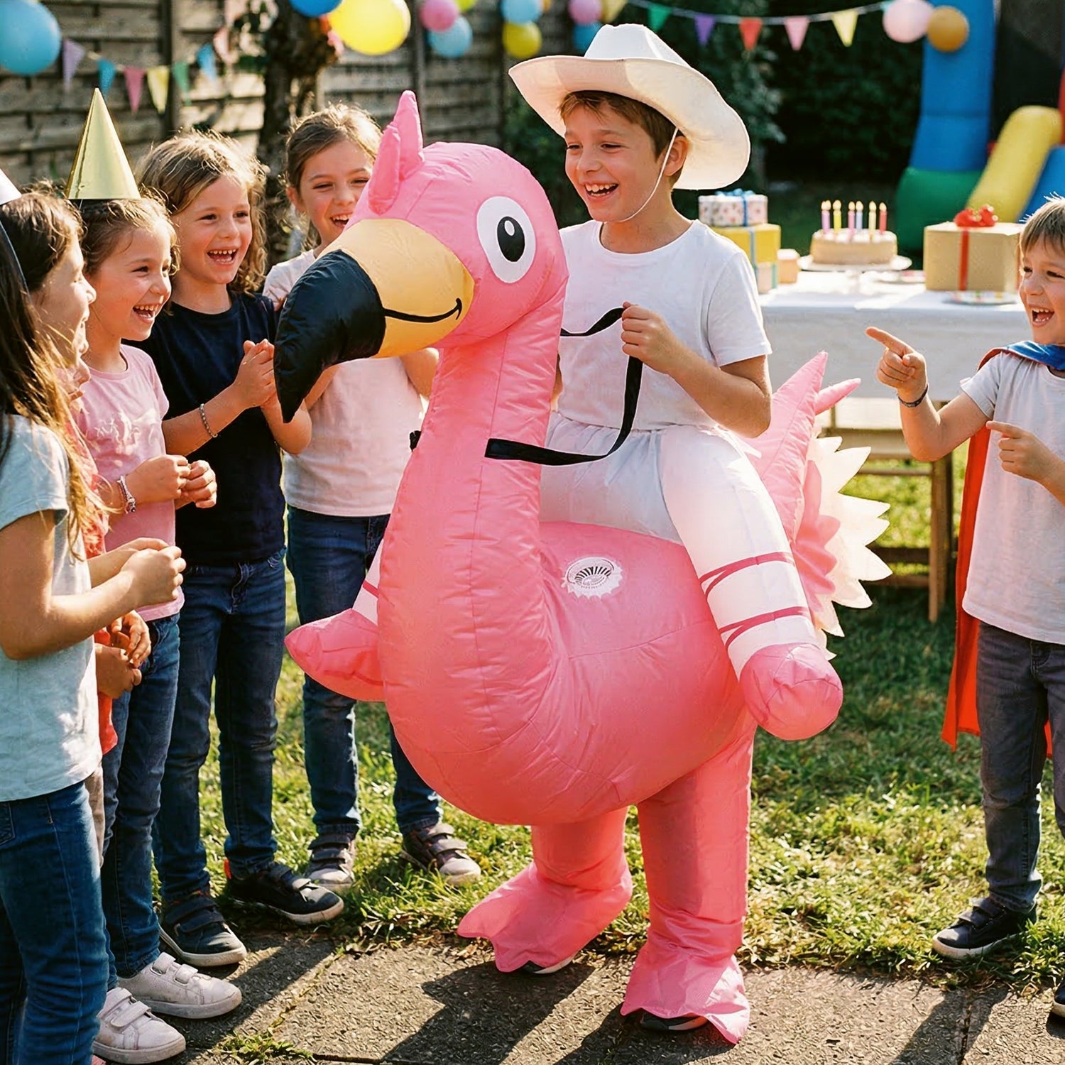 Costume Gonflable Enfant (120 - 150 cm) – Flamant Rose