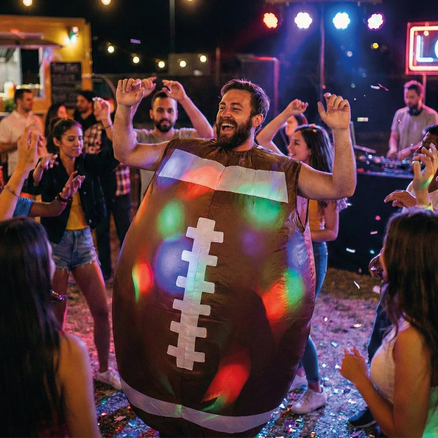 Costume Gonflable Adulte – Ballon de Foot US