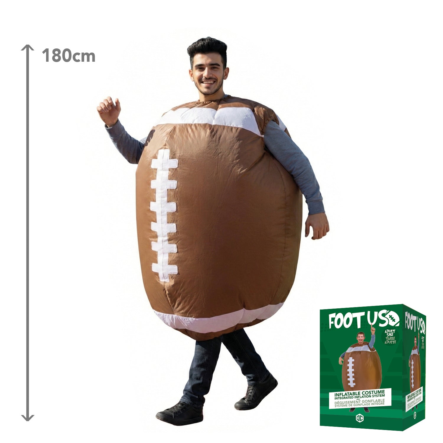Costume Gonflable Adulte – Ballon de Foot US