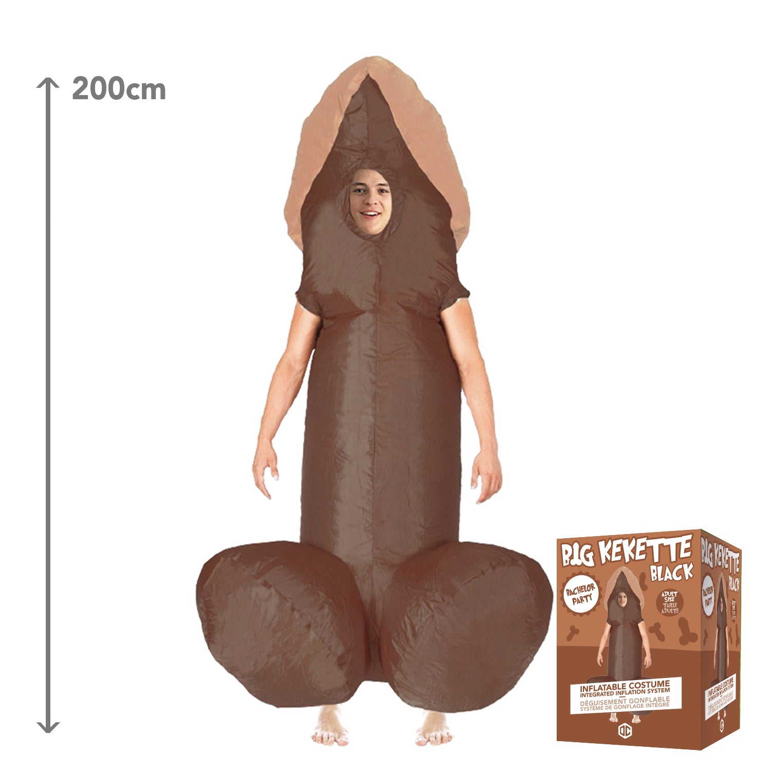 Costume Gonflable Adulte – Kekette Noire