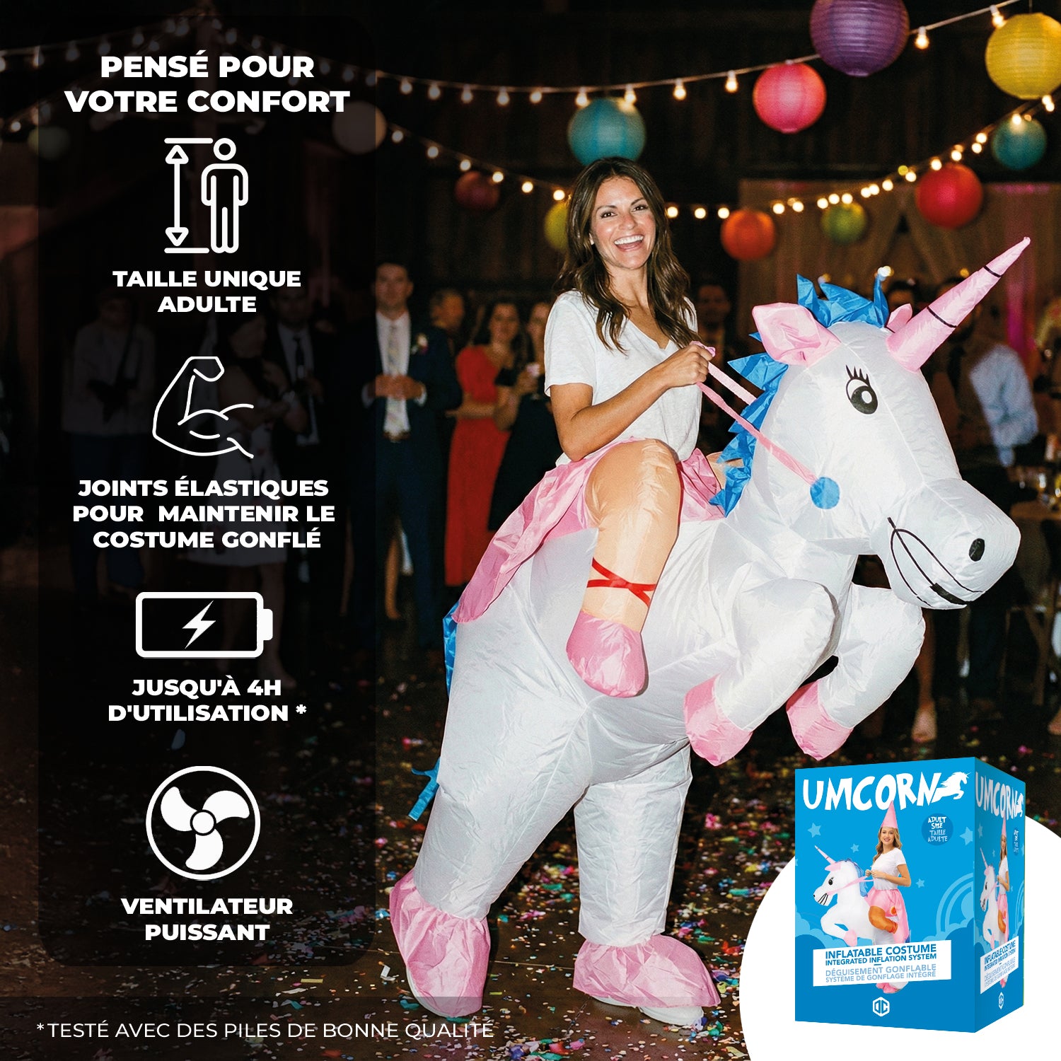 Costume Gonflable Adulte – Licorne