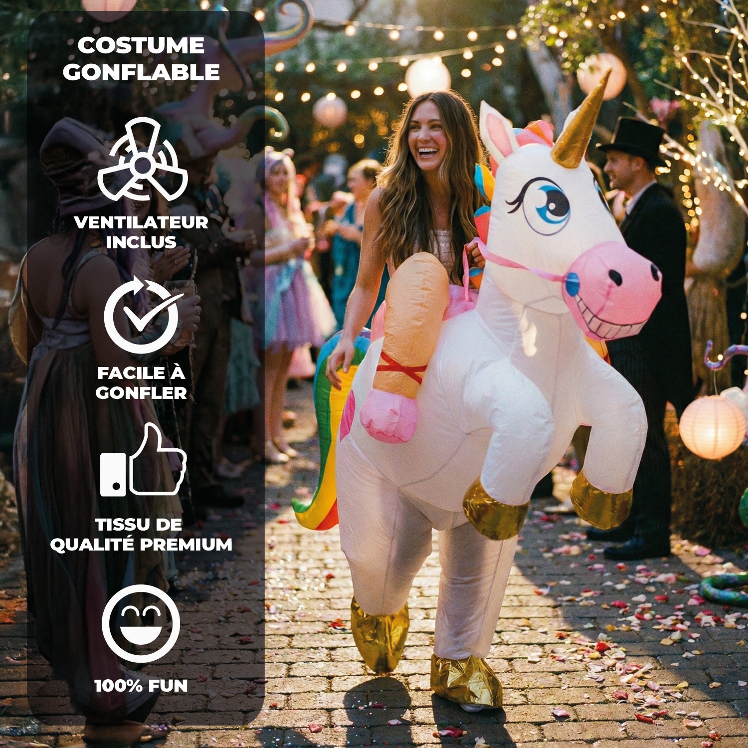 Costume Gonflable Adulte – Licorne Magique