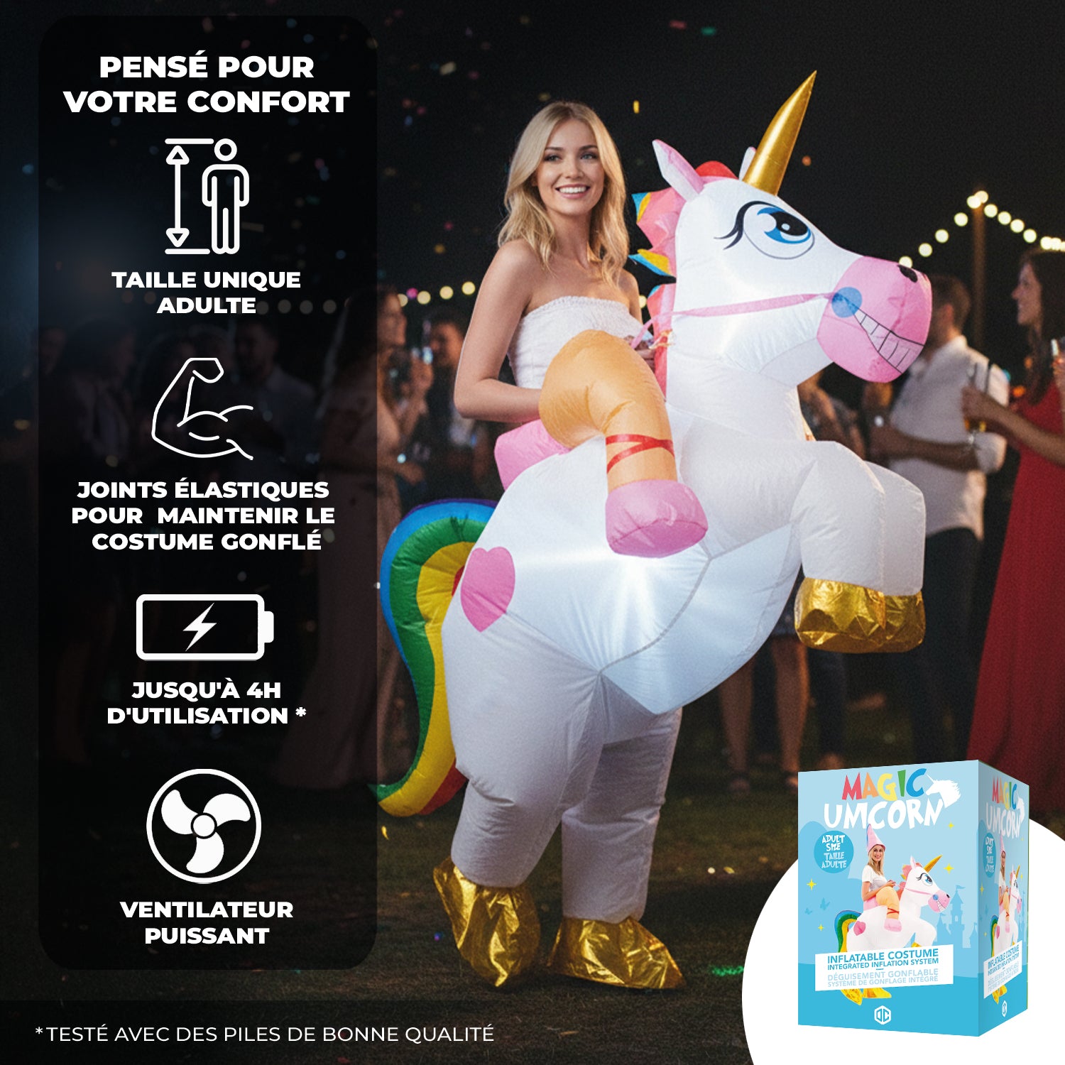 Costume Gonflable Adulte – Licorne Magique
