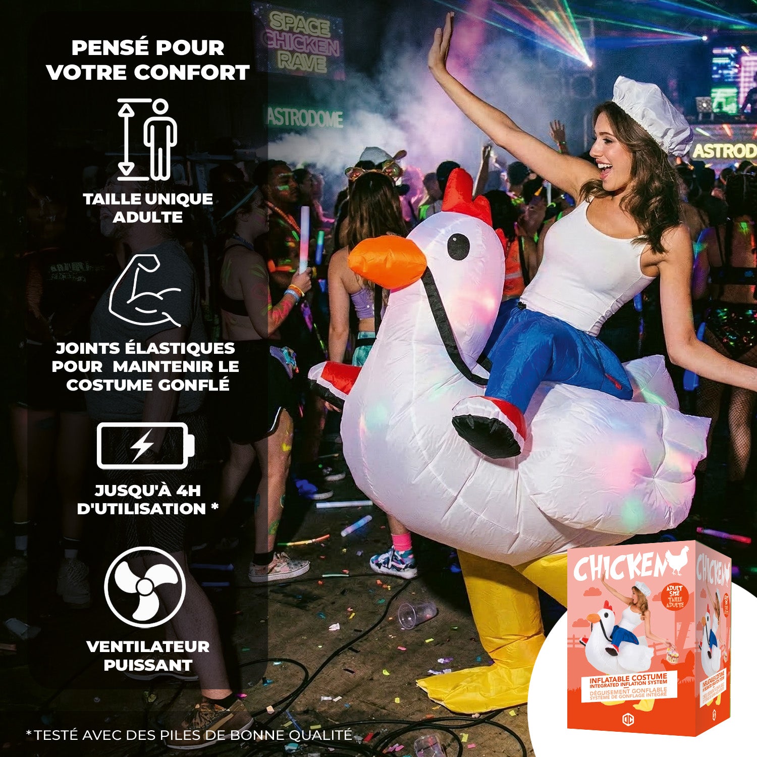 Costume Gonflable Adulte – Poulet