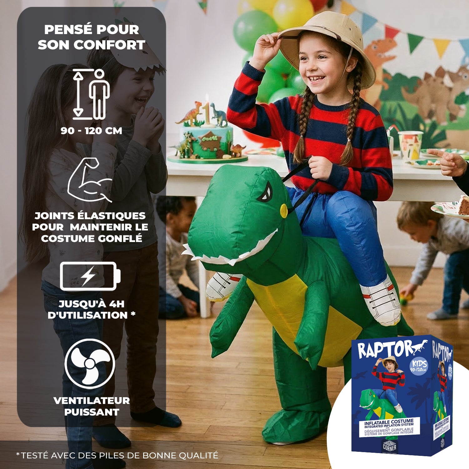 Costume Gonflable Enfant (90 - 120 cm) – Raptor
