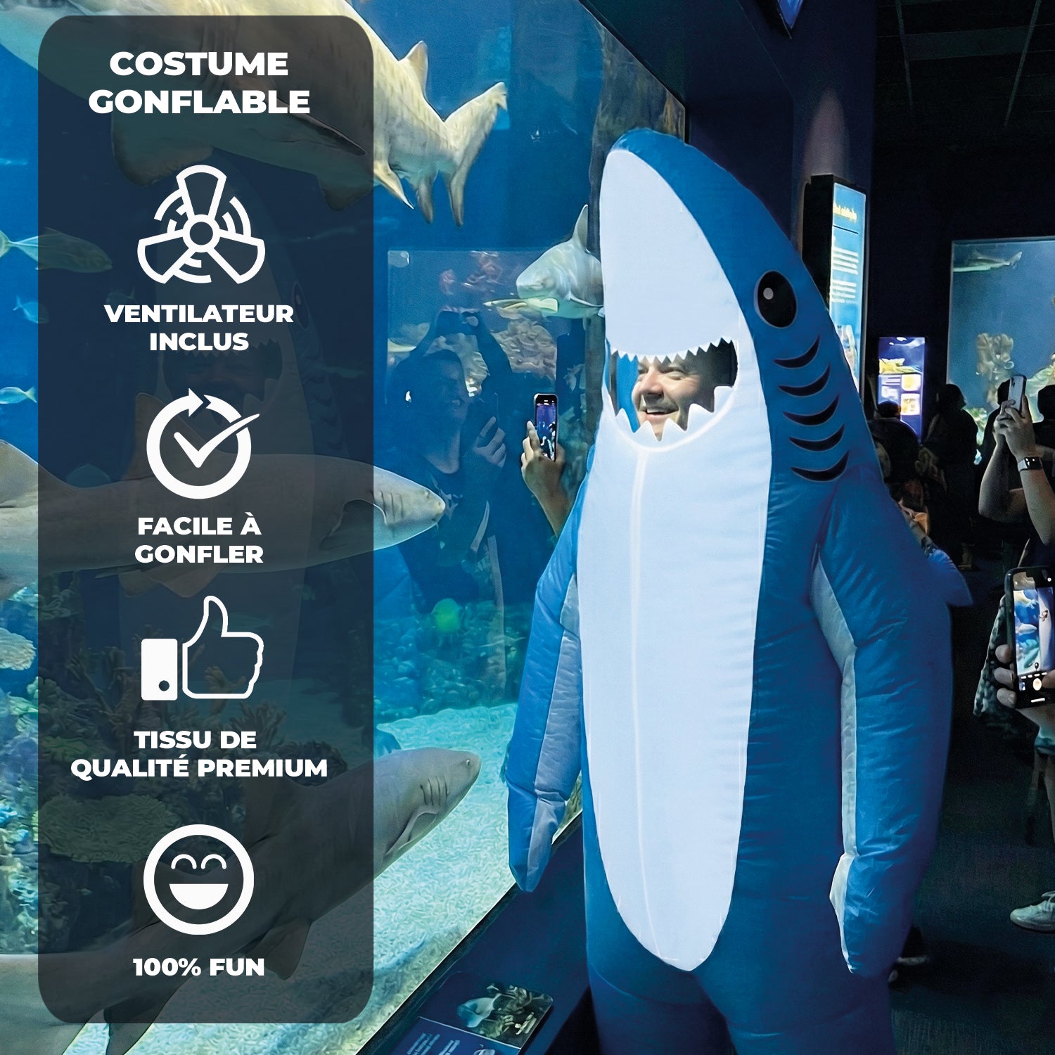 Costume Gonflable Adulte – Requin