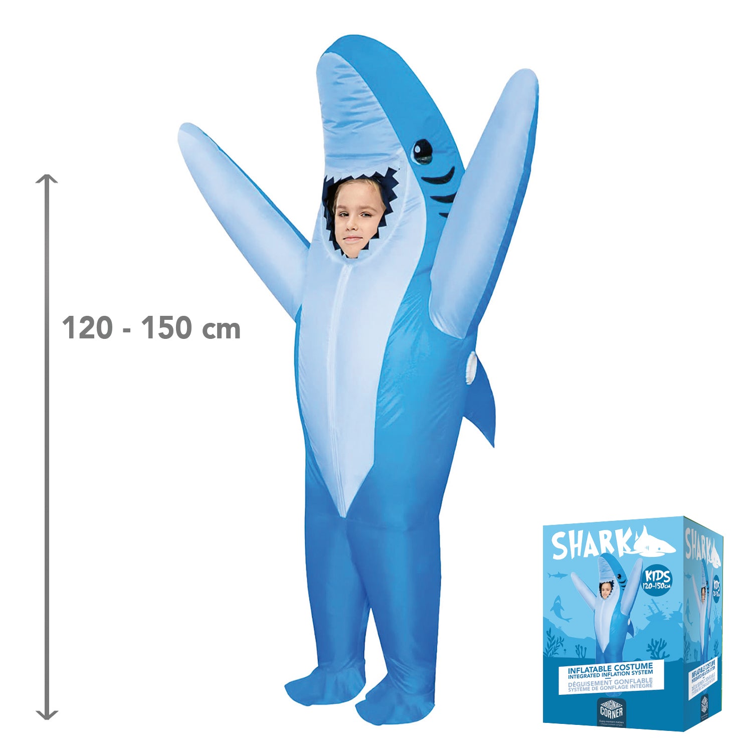 Costume Gonflable Enfant (120 - 150 cm) – Requin Bleu