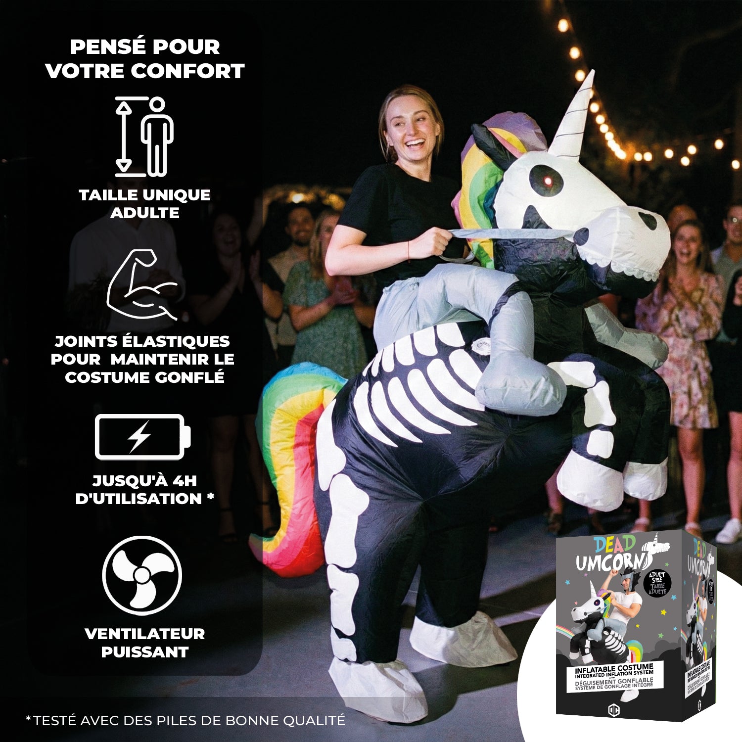 Costume Gonflable Adulte – Squelette Licorne