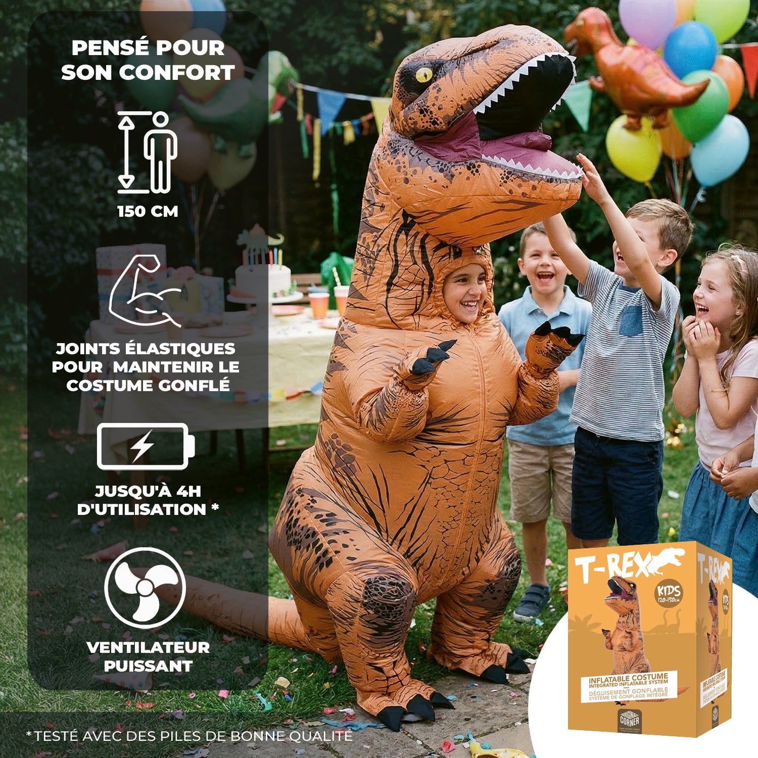 Costume Gonflable Enfant (120 - 150 cm) – T-Rex