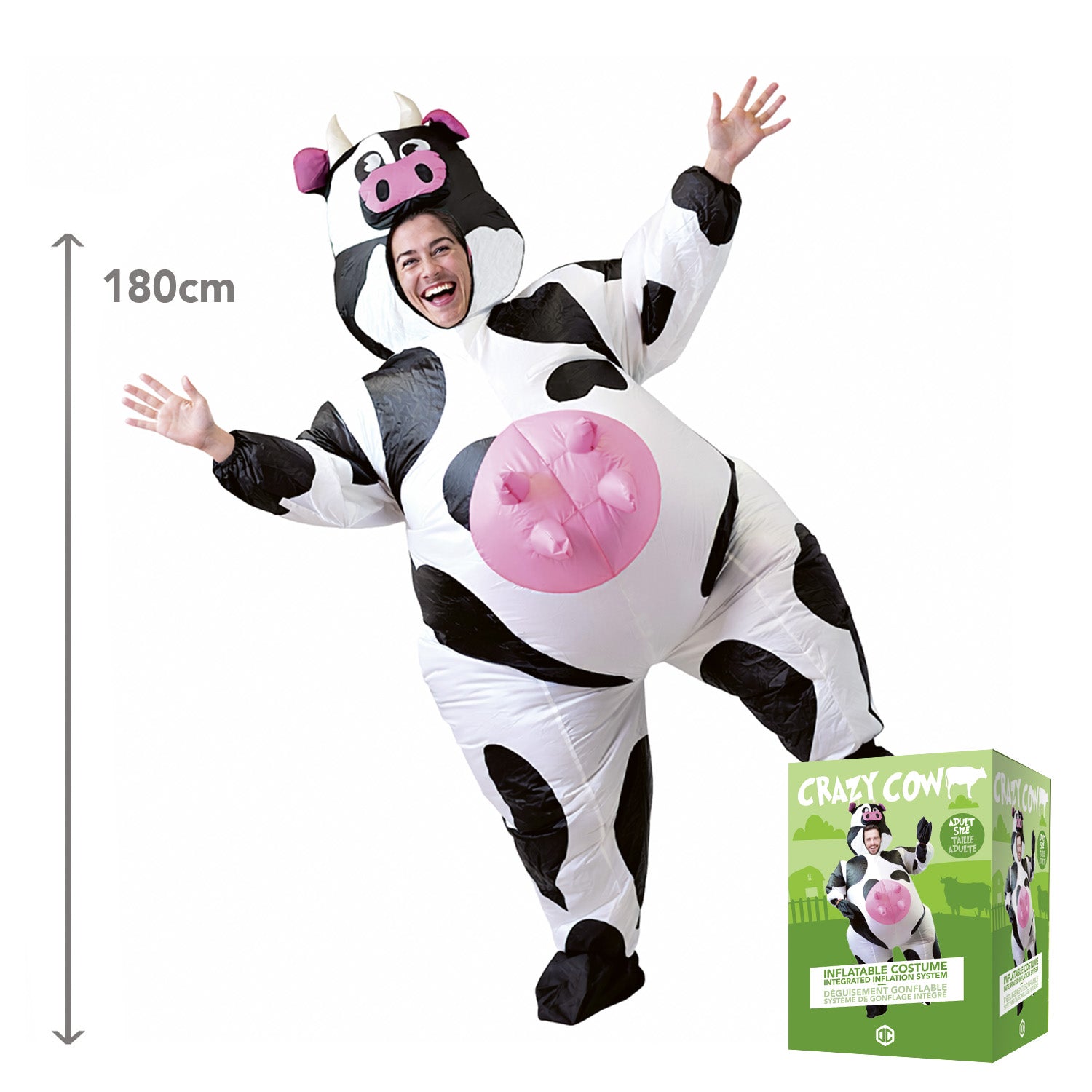 Costume Gonflable Adulte – Vache Folle